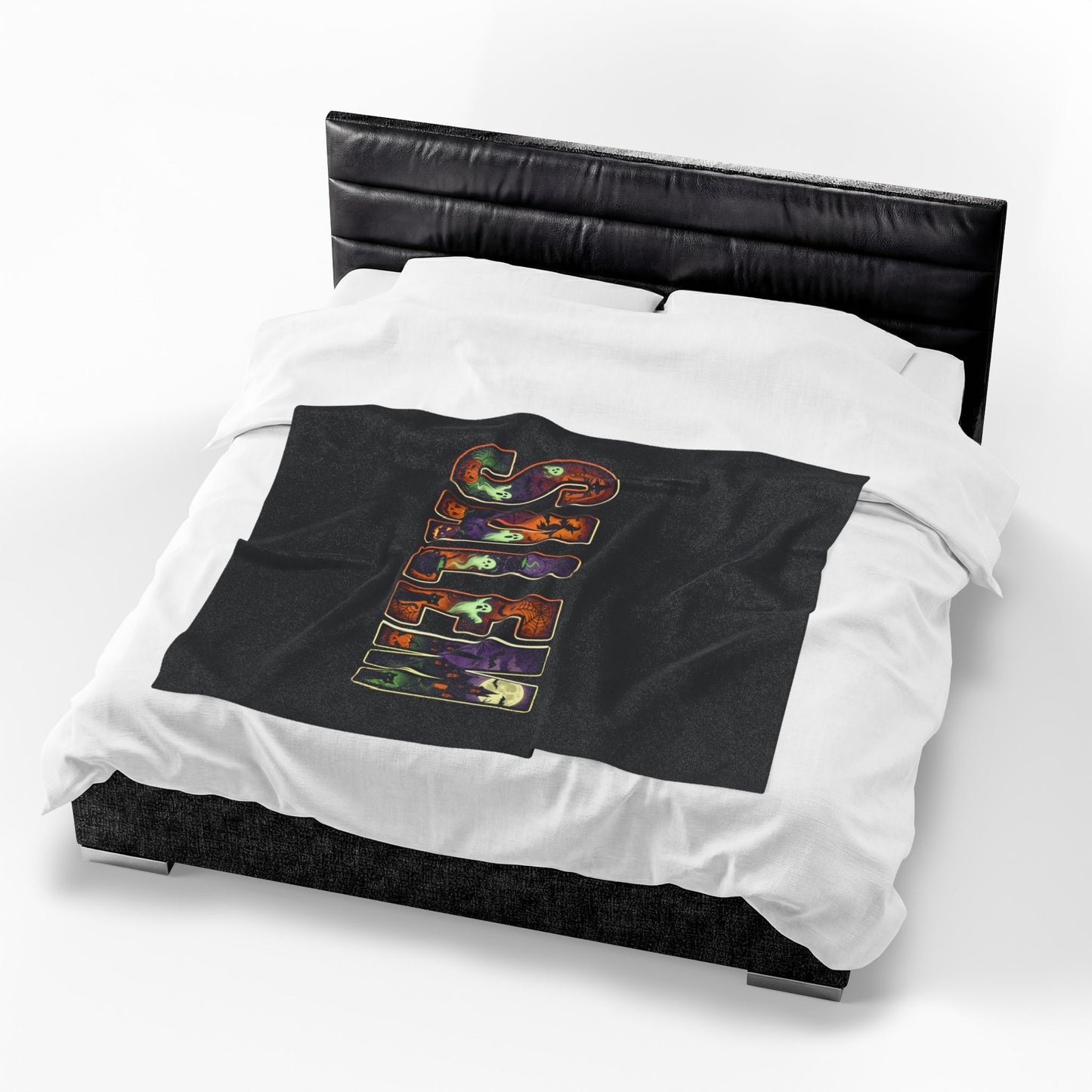 SALEM Spooky Velveteen Plush Blanket