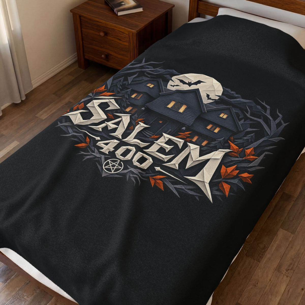 Salem 400 Witch House - Velveteen Plush Blanket