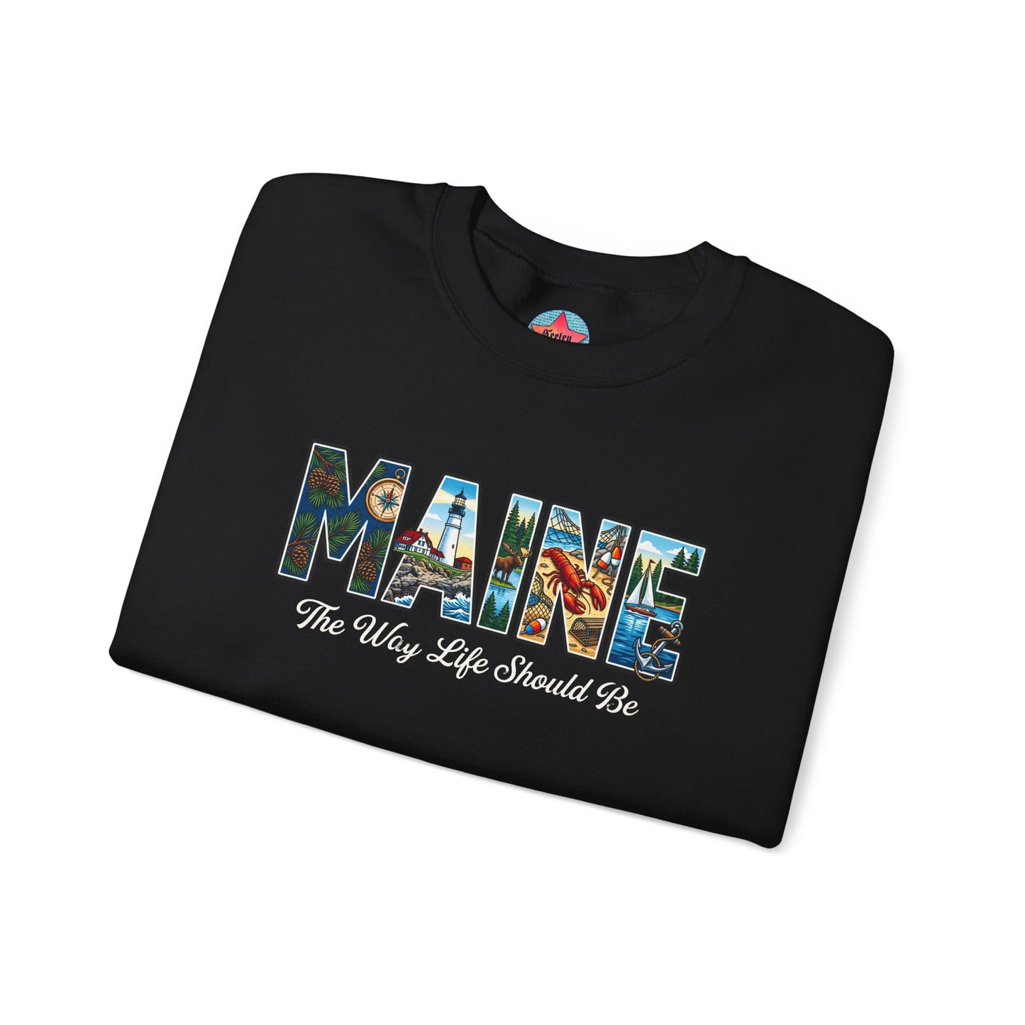 MAINE: The Way Life Should Be - Unisex Heavy Blend™ Crewneck Sweatshirt