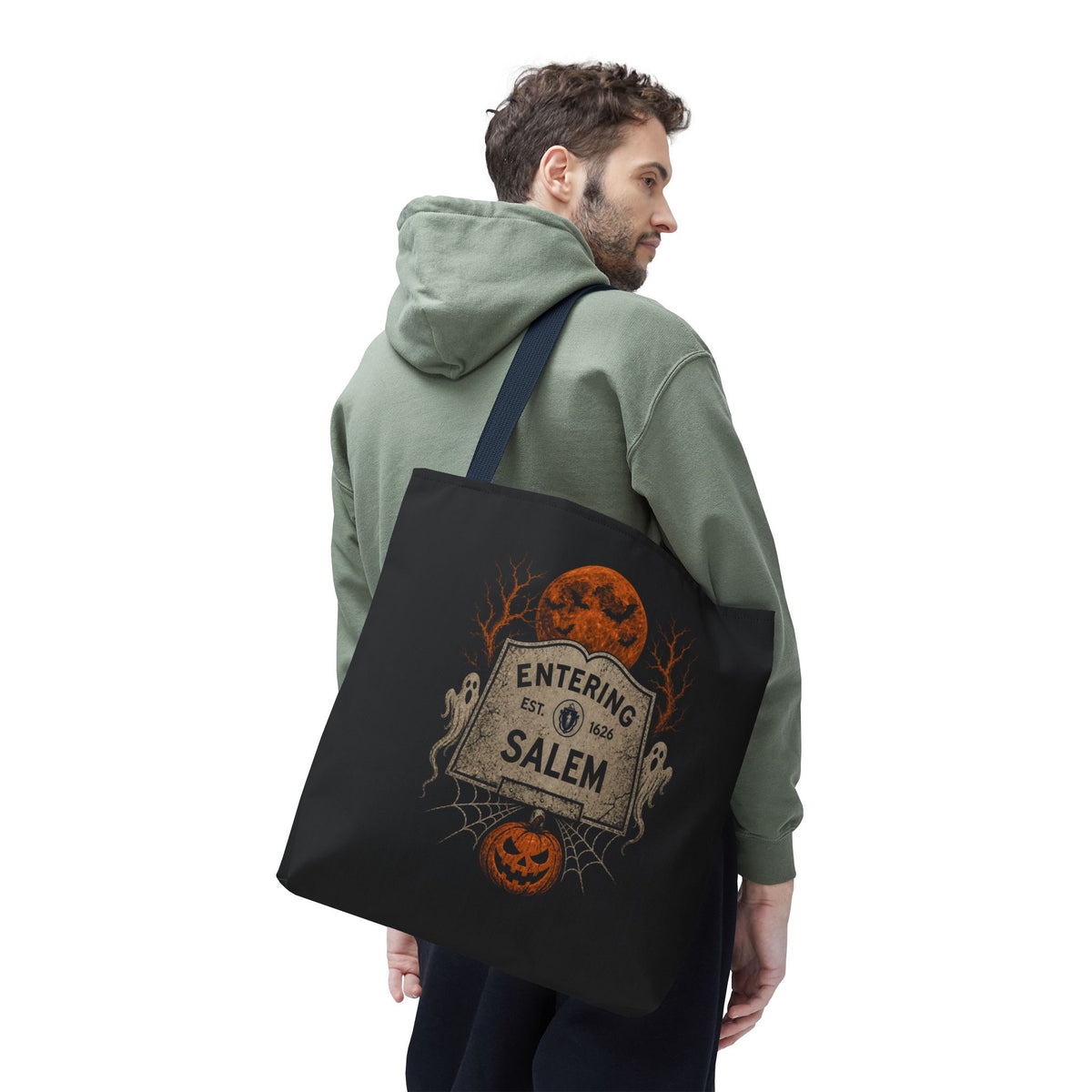 Halloween Entering Salem Tote Bag (AOP)