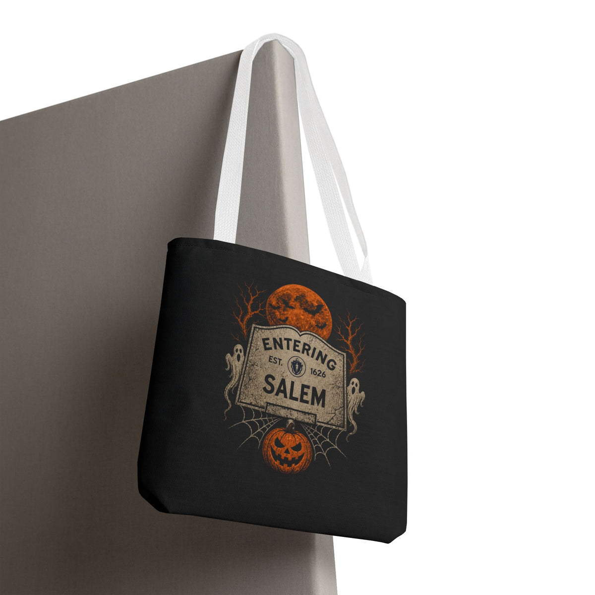 Halloween Entering Salem Tote Bag (AOP)