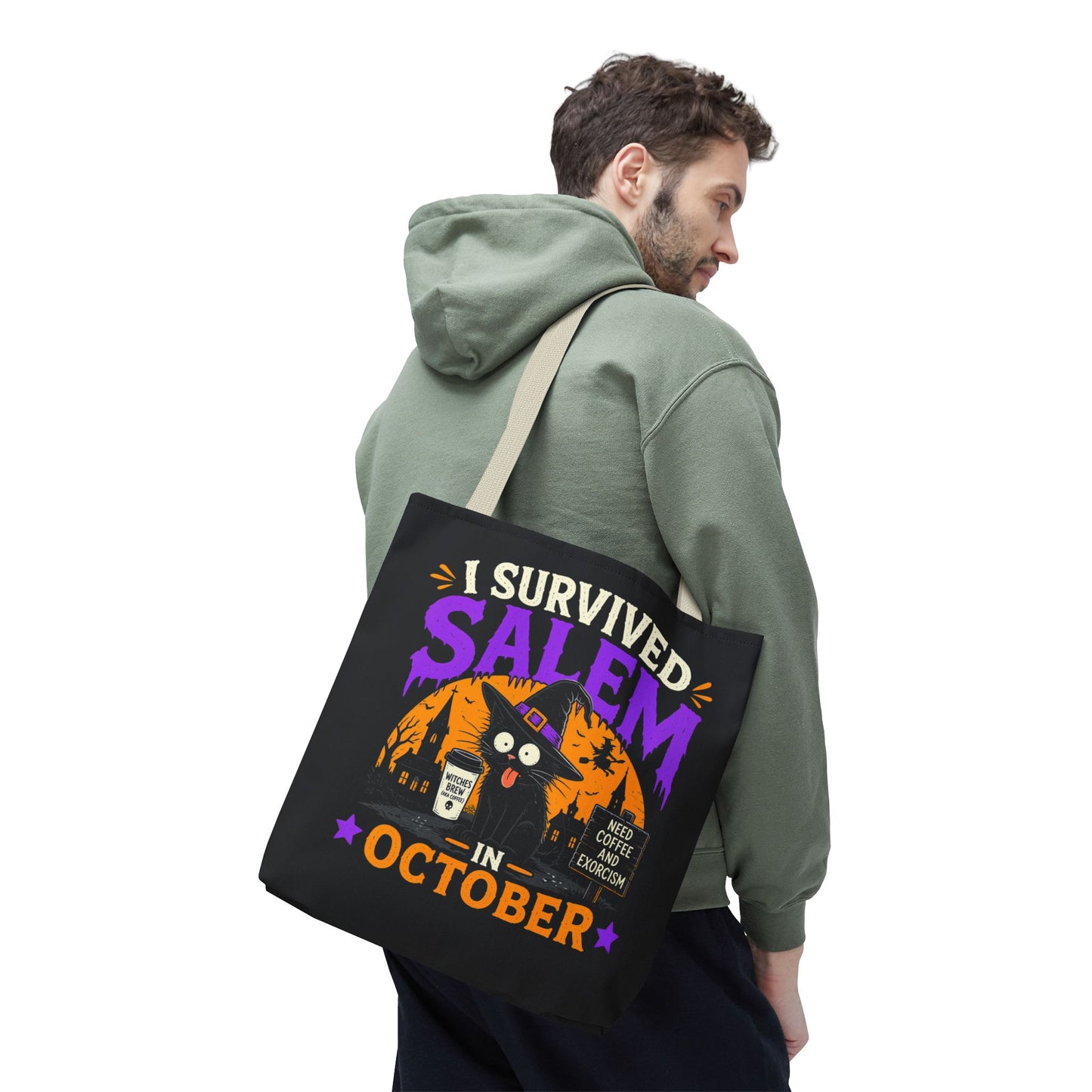 Survived Salem Cat - Tote Bag (AOP)