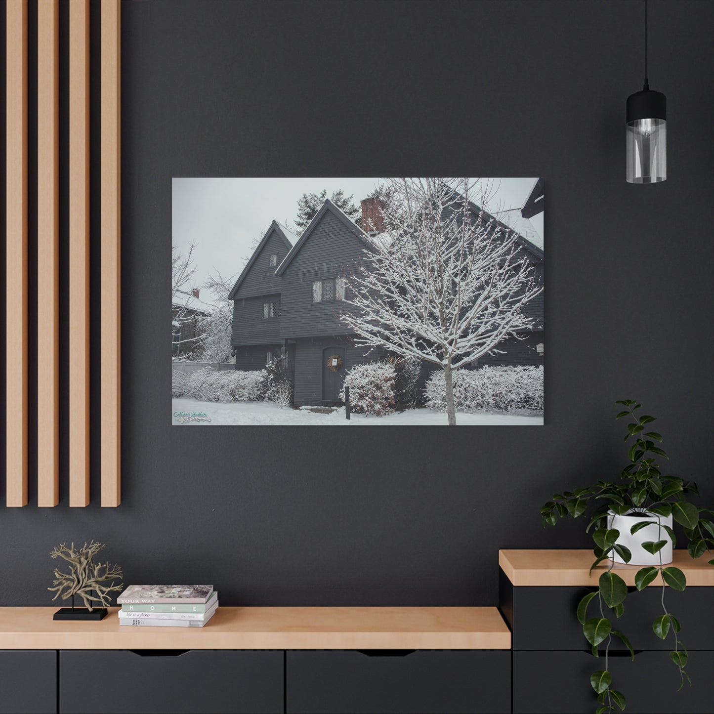 Winter Witch House - Matte Canvas, Stretched, 1.25"