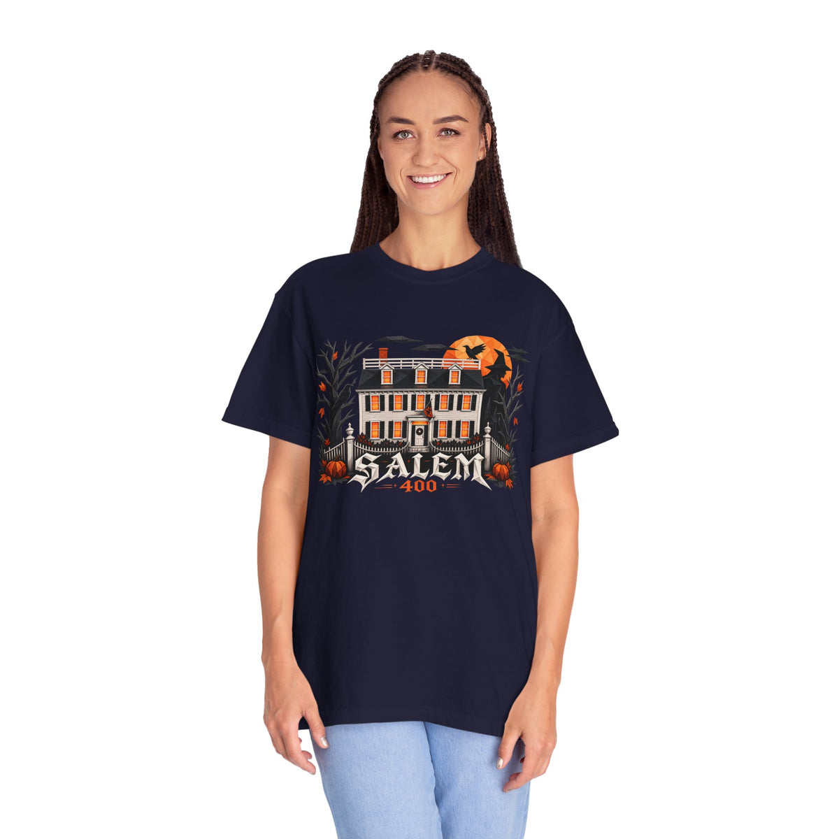 Salem 400 Ropes Mansion - Unisex Garment-Dyed T-shirt