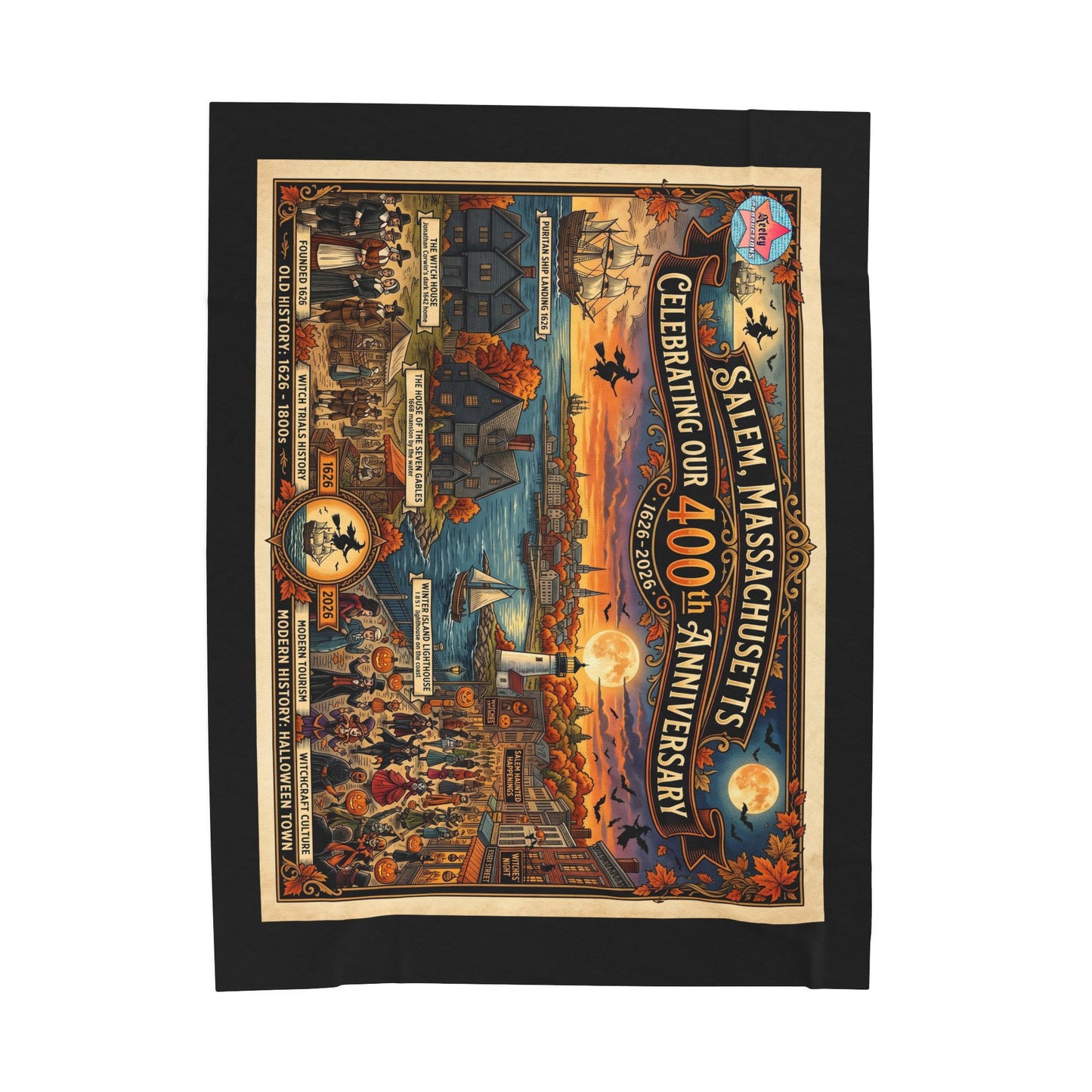 Salem 400 Velveteen Plush Blanket