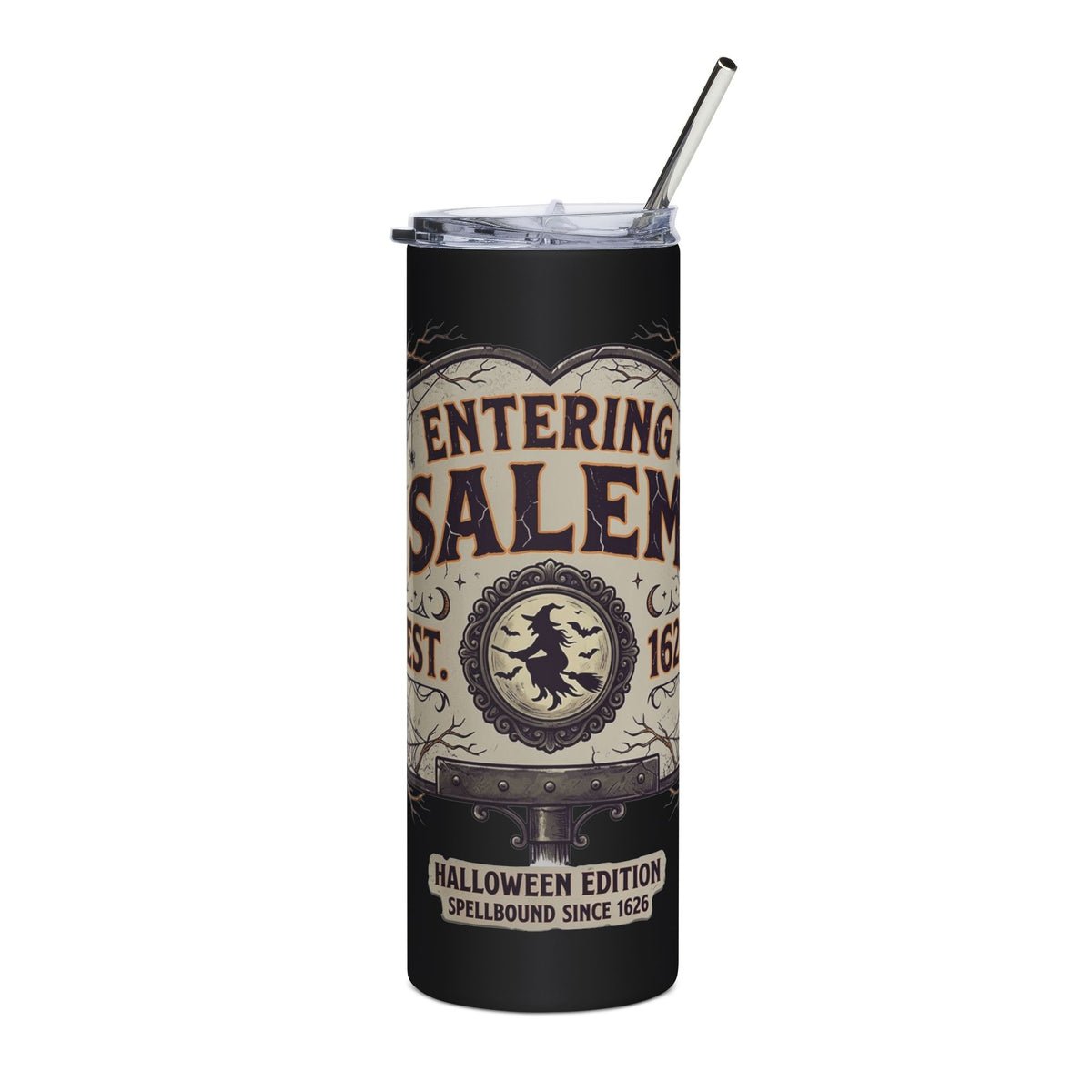 Spooky Entering Salem Stainless Steel Tumbler, 20oz