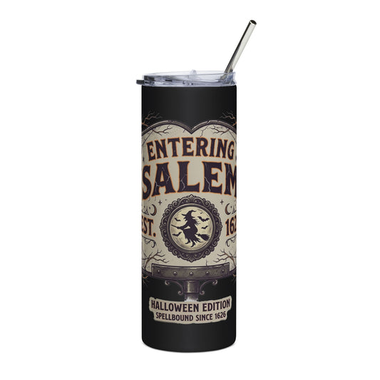 Spooky Entering Salem Stainless Steel Tumbler, 20oz