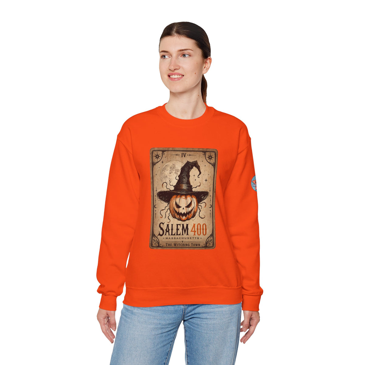 PUNKIN TAROT Unisex Heavy Blend™ Crewneck Sweatshirt – alternate view | SalemFootsteps