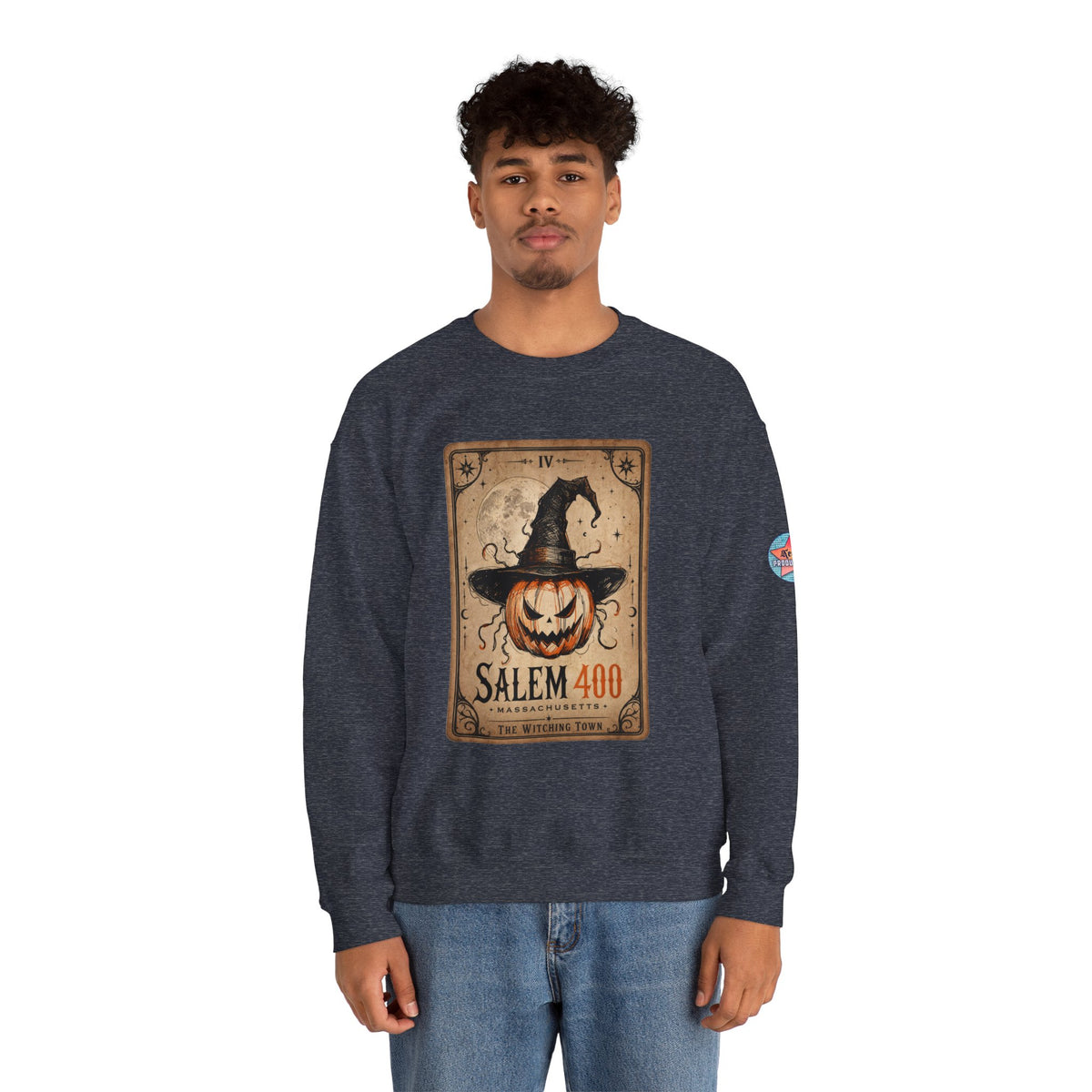 PUNKIN TAROT Unisex Heavy Blend™ Crewneck Sweatshirt – alternate view | SalemFootsteps