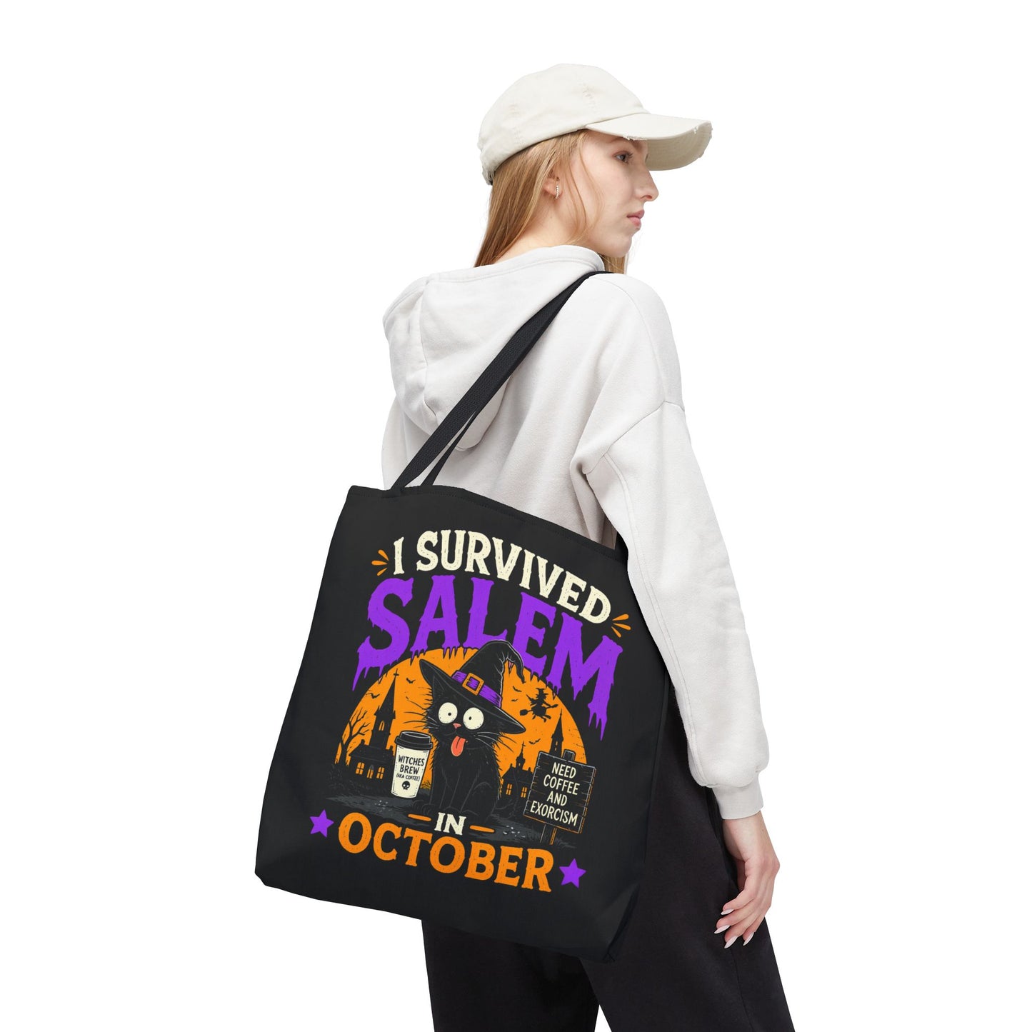 Survived Salem Cat - Tote Bag (AOP)