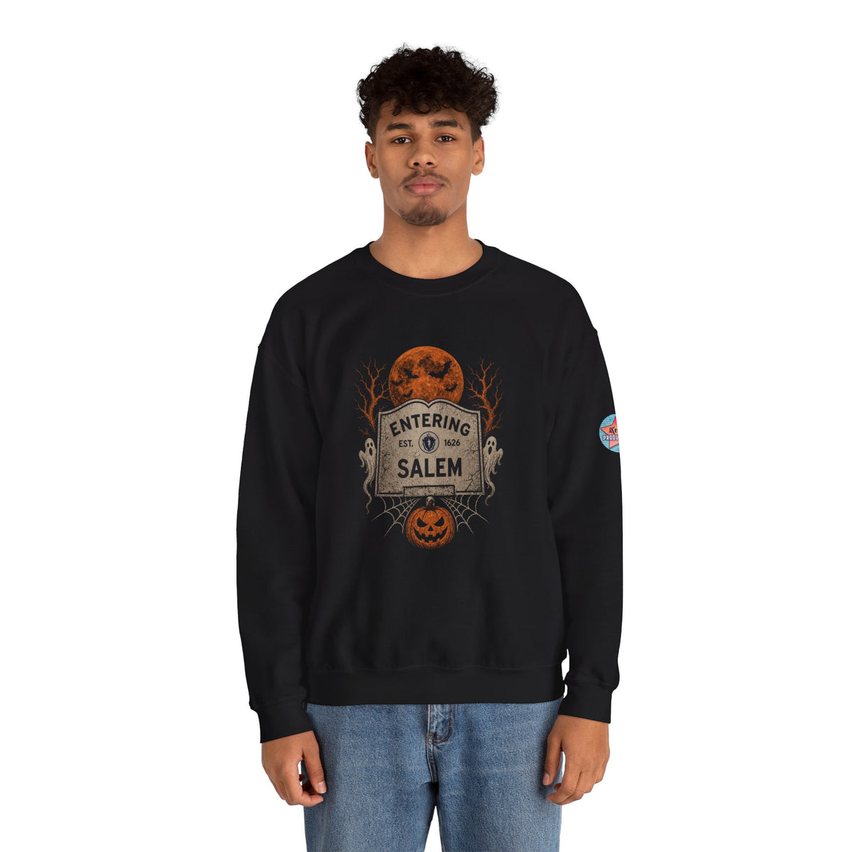 Halloween Entering Salem Unisex Heavy Blend™ Crewneck Sweatshirt