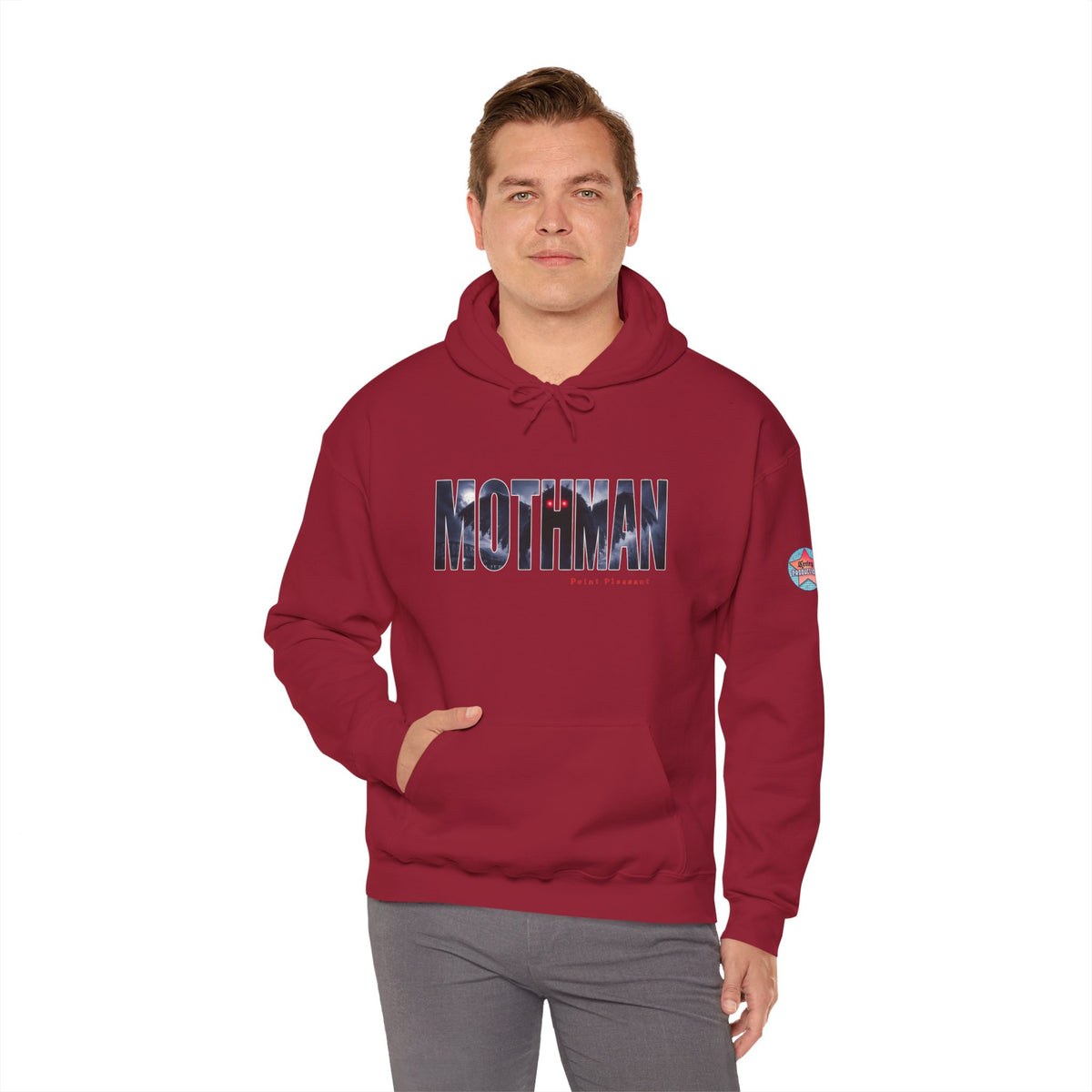 MOTHMAN LURKS Unisex Heavy Blend™ Hooded Sweatshirt