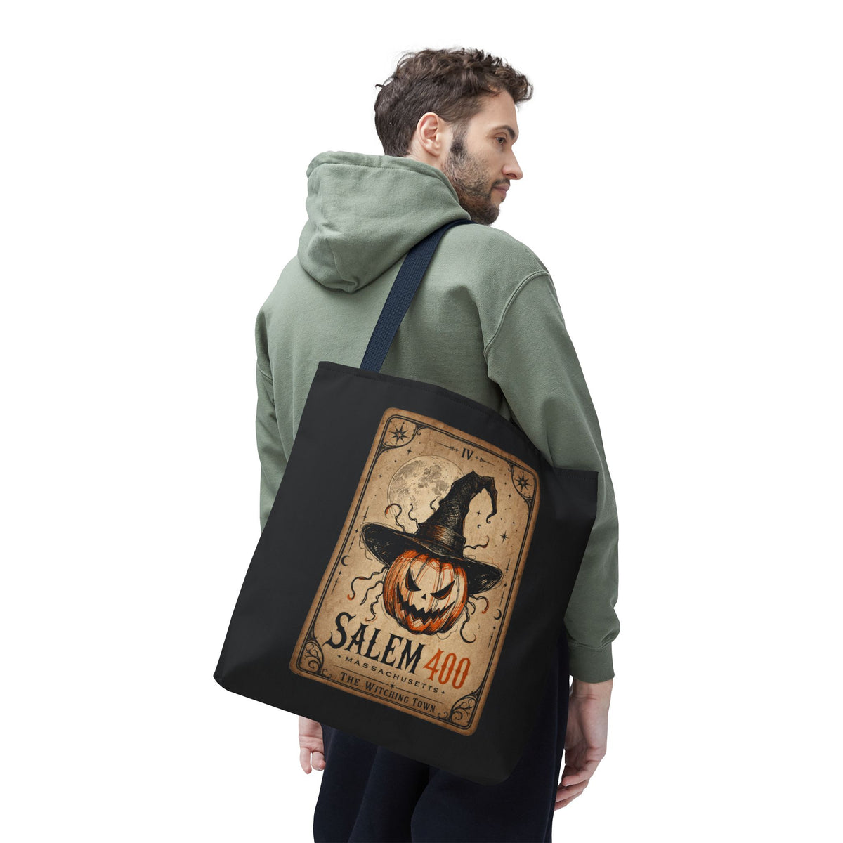 PUNKIN TAROT Tote Bag (AOP) – alternate view | SalemFootsteps
