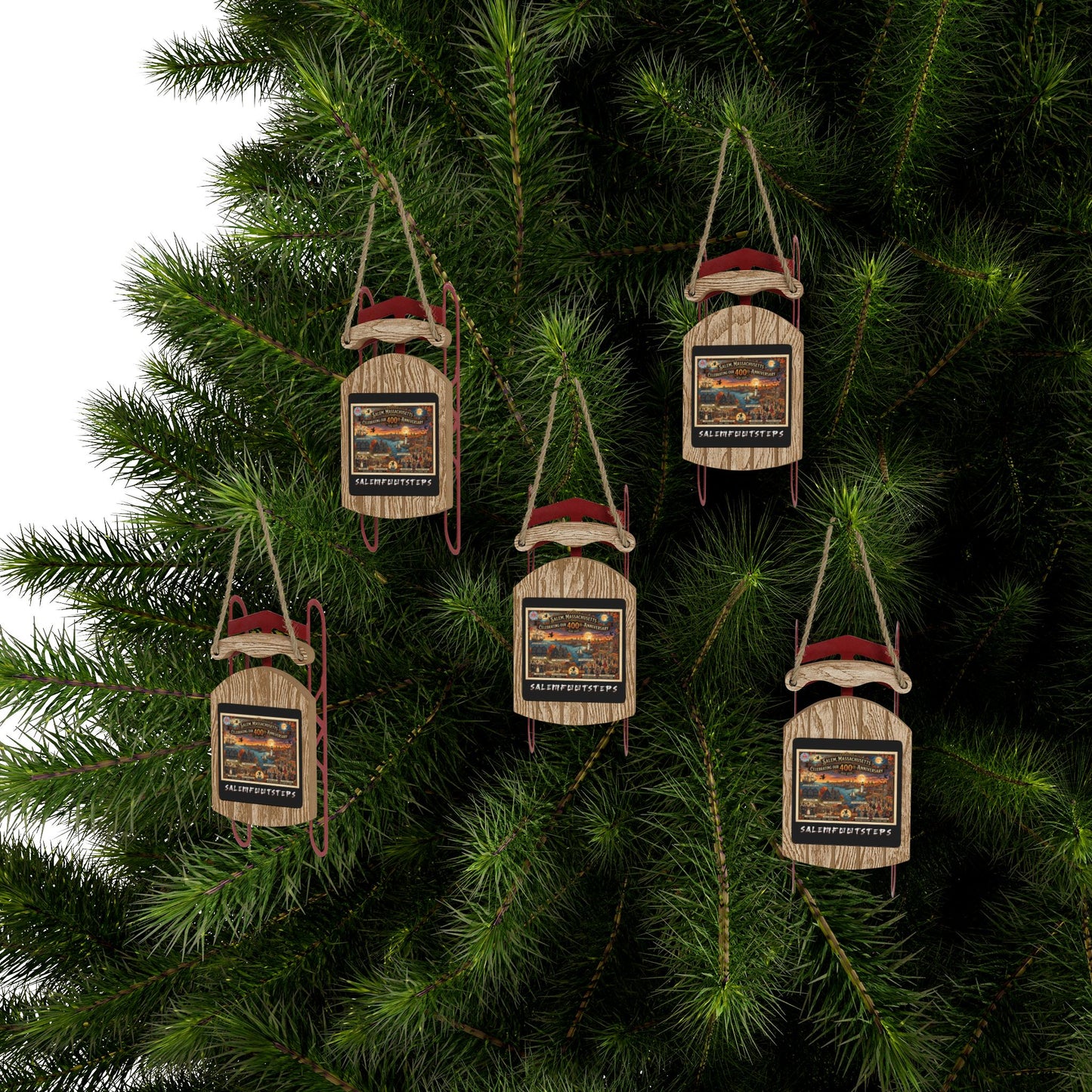 SALEM 400 Sled Ornaments