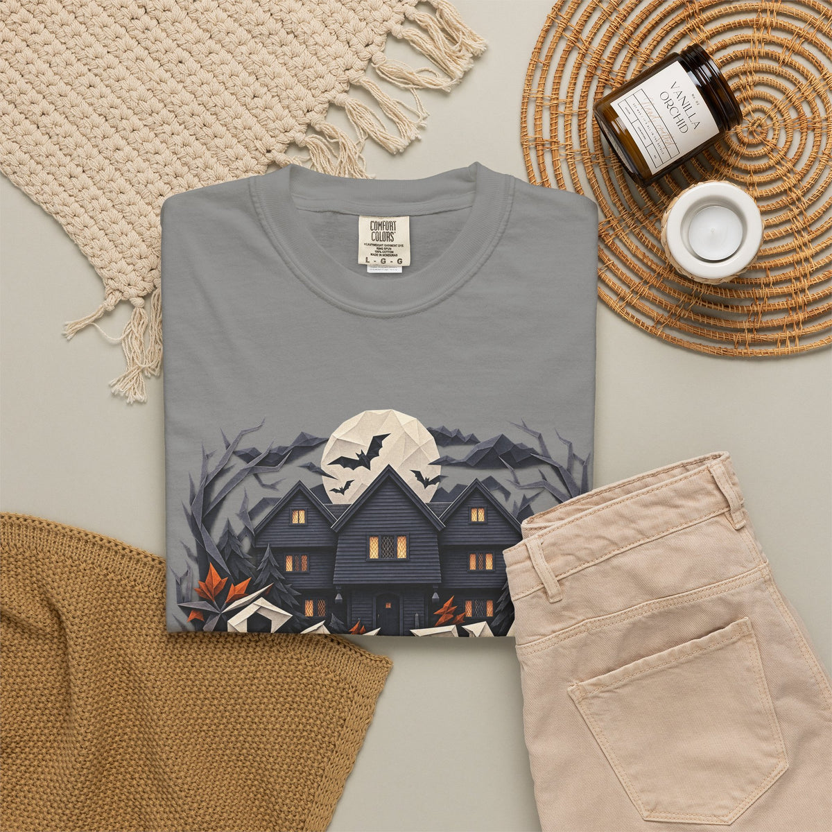 Salem 400 Witch House - Unisex Garment-Dyed T-shirt