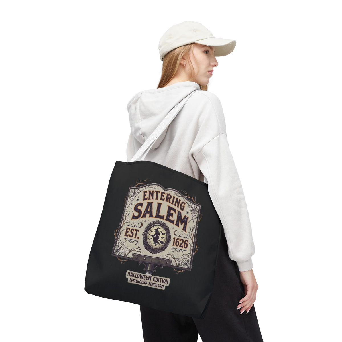 Spooky Entering Salem Tote Bag (AOP)