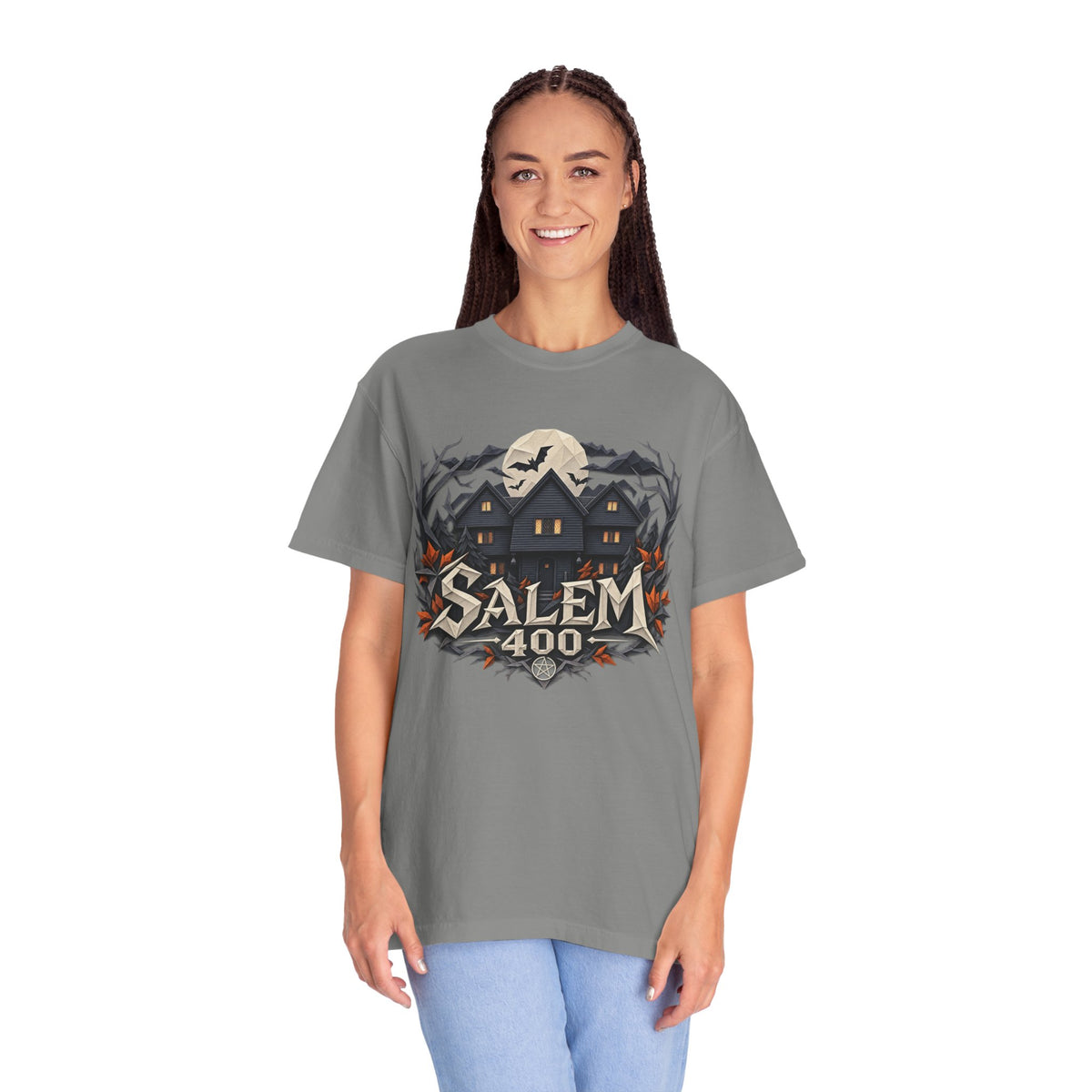 Salem 400 Witch House - Unisex Garment-Dyed T-shirt