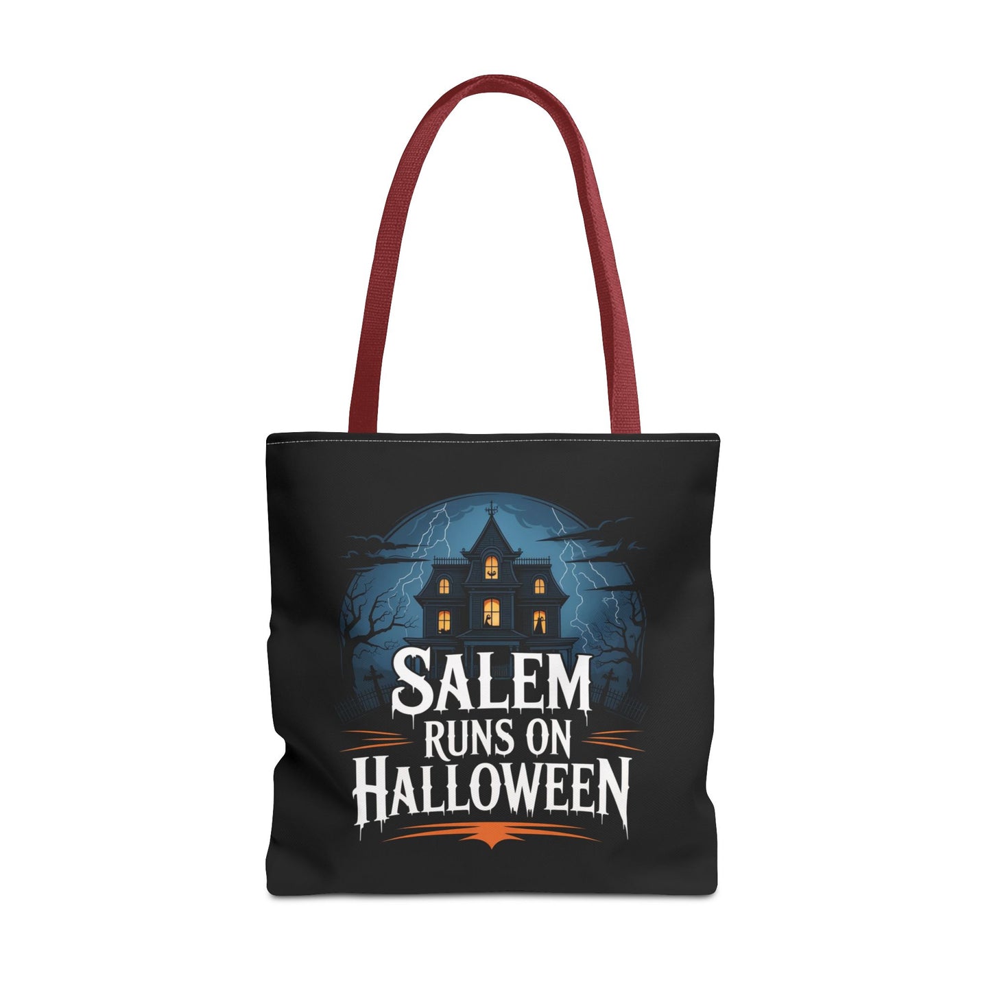 Salem Runs on Halloween Tote Bag (AOP)