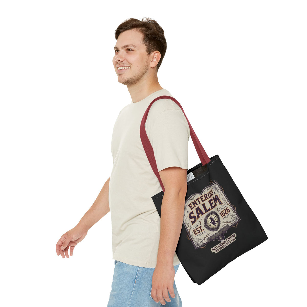 Spooky Entering Salem Tote Bag (AOP)