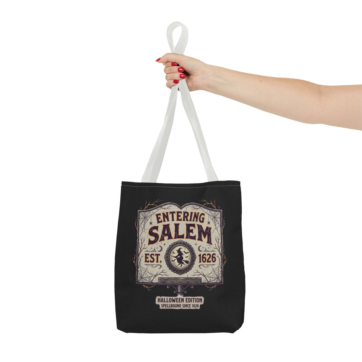 Spooky Entering Salem Tote Bag (AOP)