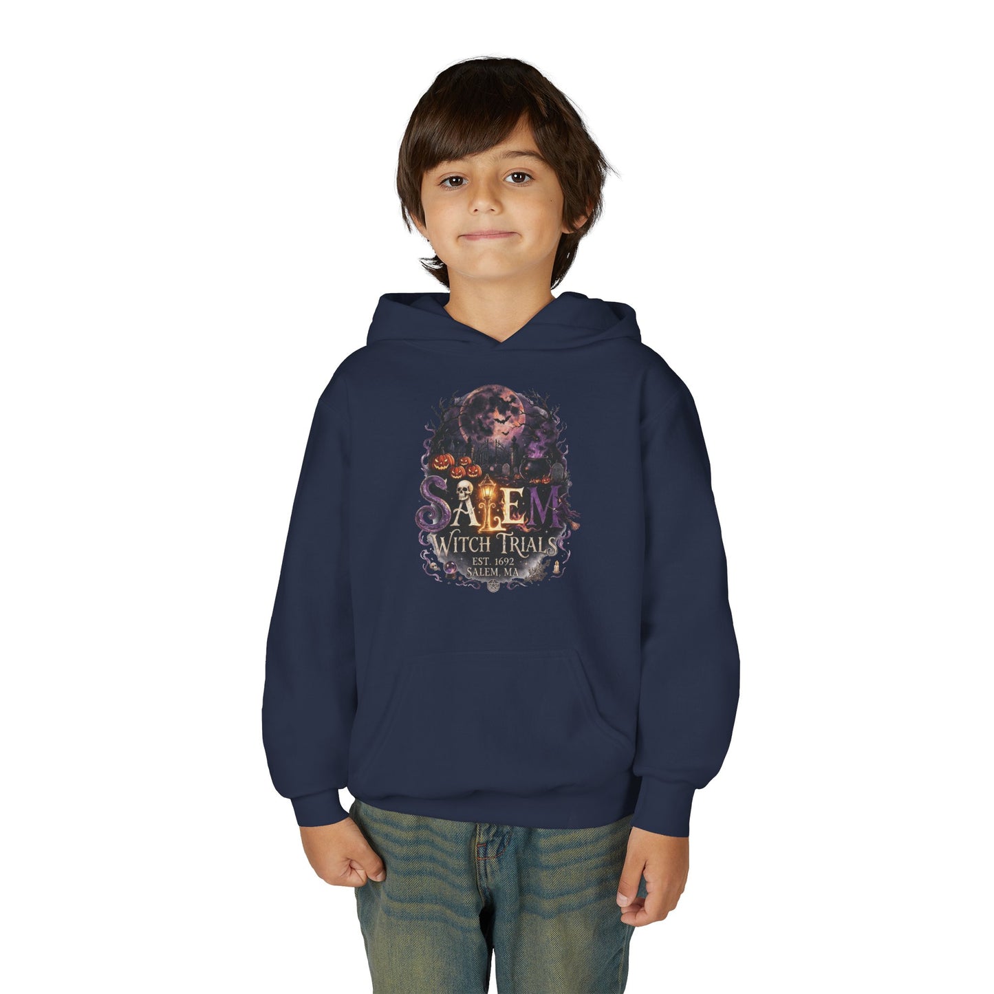 SALEM WITCH TRIALS Youth Heavy Blend Hooded Sweatshirt