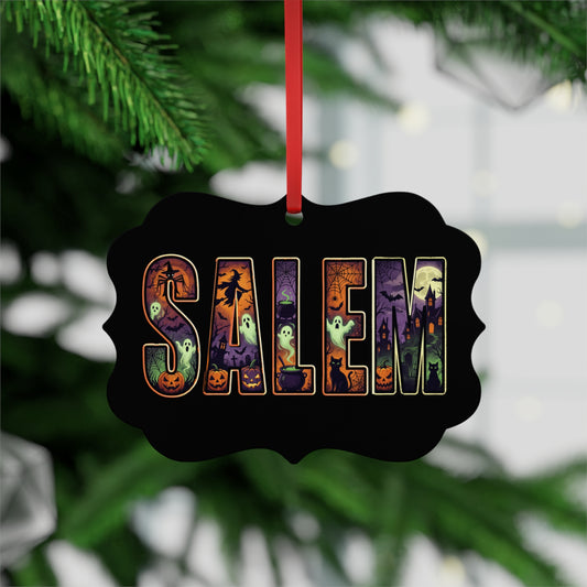 SALEM SPOOKY Metal Plaque Ornament
