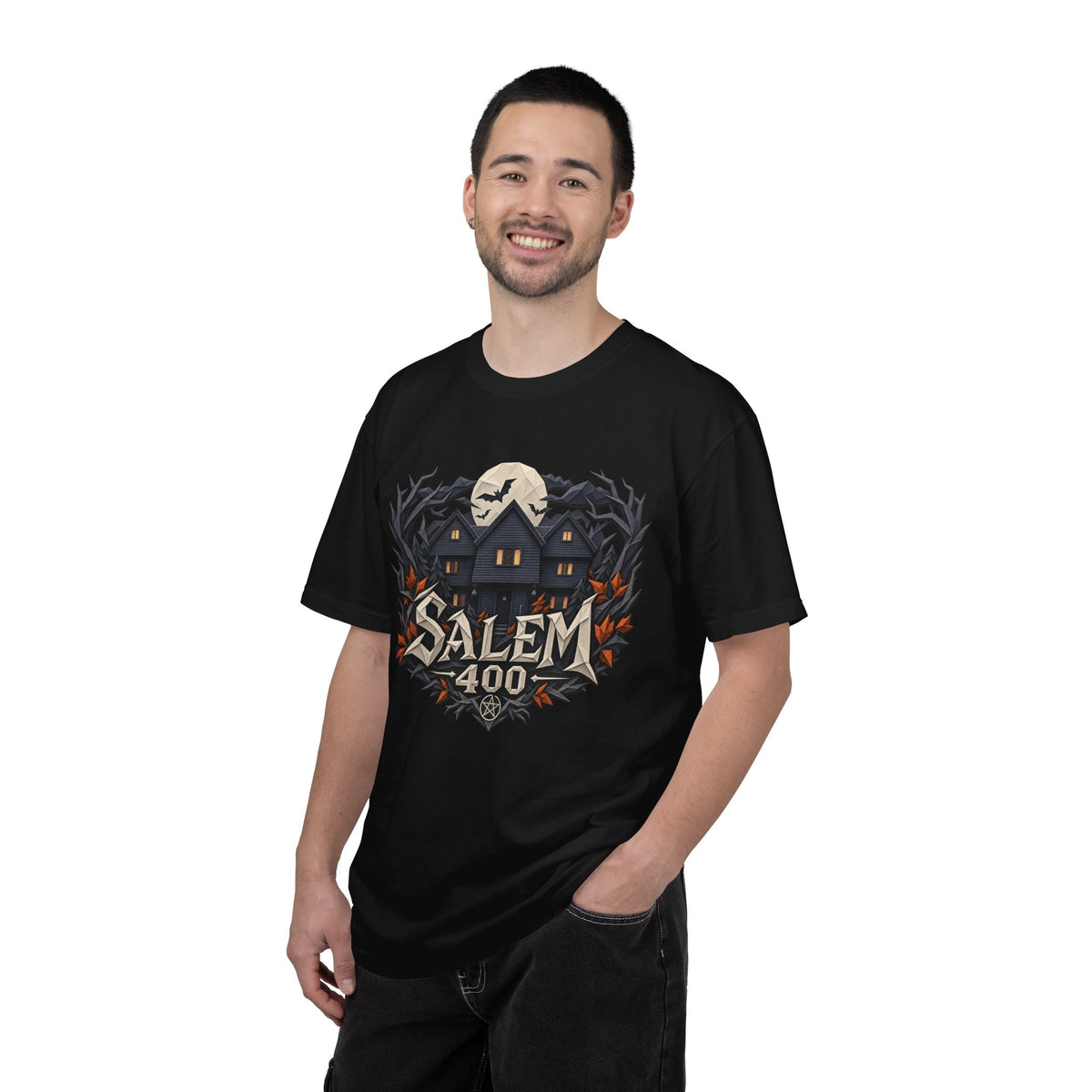 Salem 400 Witch House - Unisex Garment-Dyed T-shirt