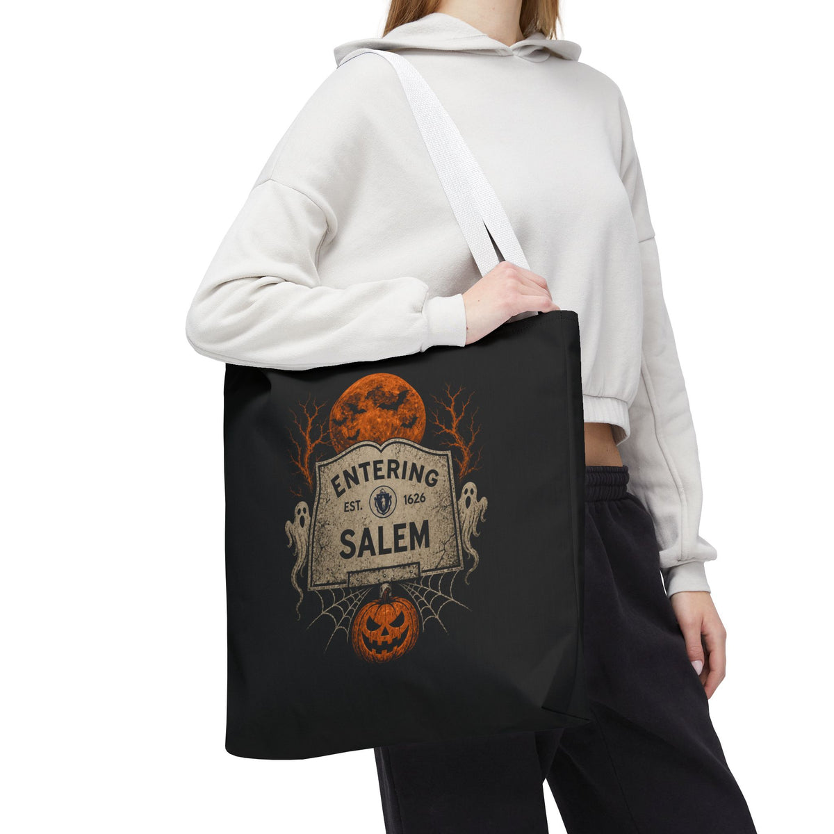 Halloween Entering Salem Tote Bag (AOP)
