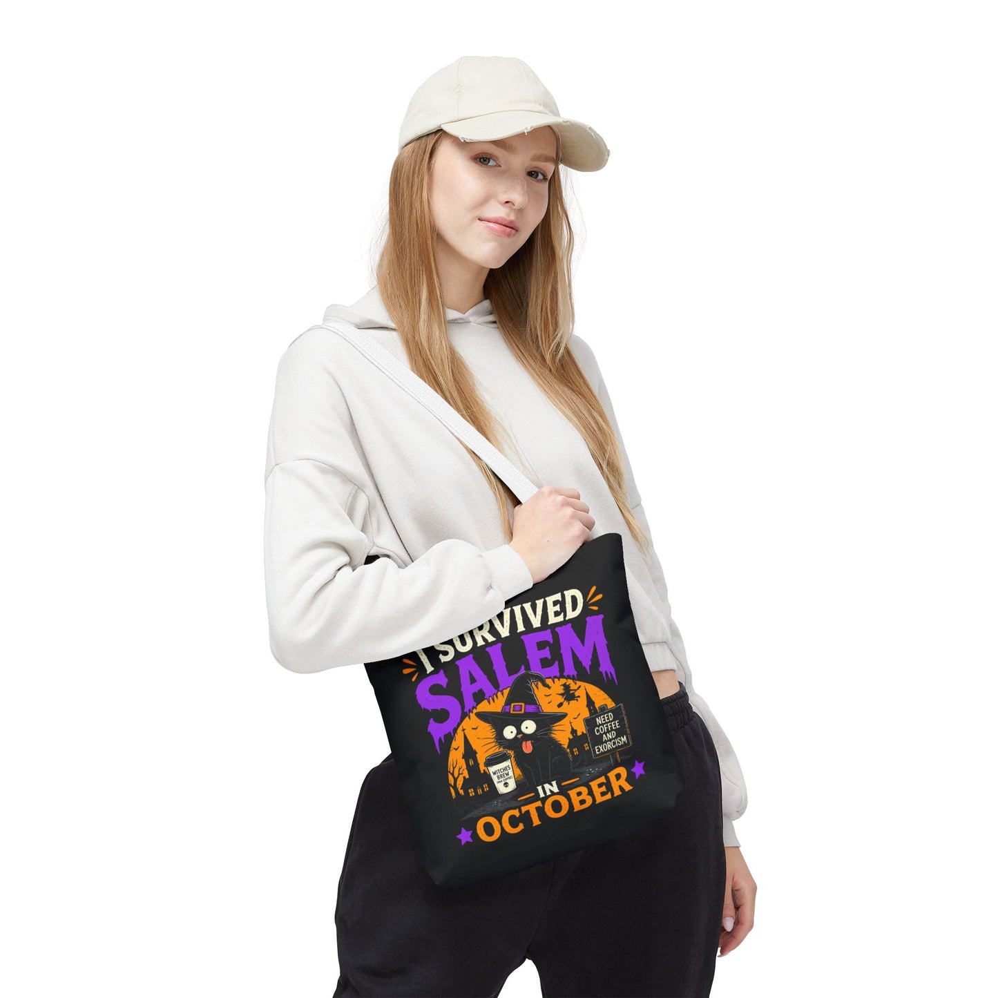 Survived Salem Cat - Tote Bag (AOP)
