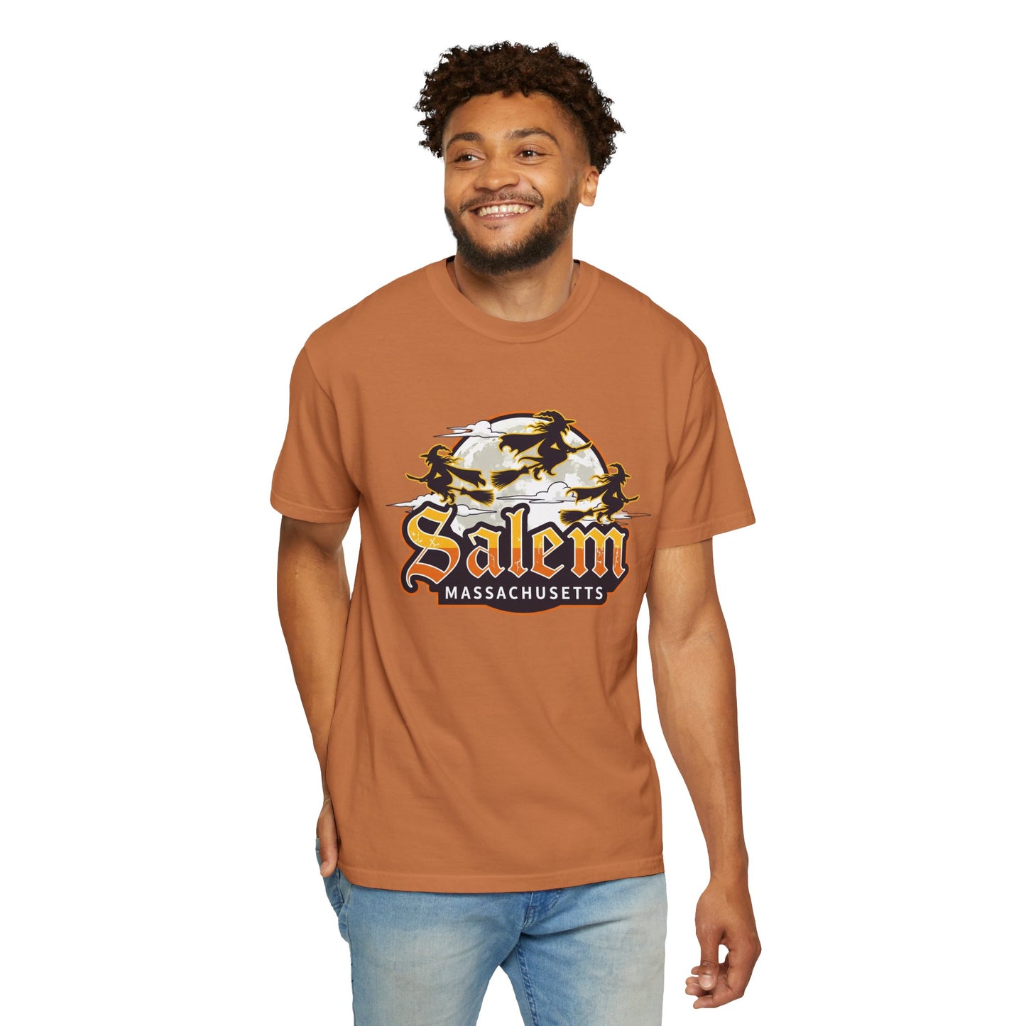 SALEM LOGO Unisex Garment-Dyed T-shirt