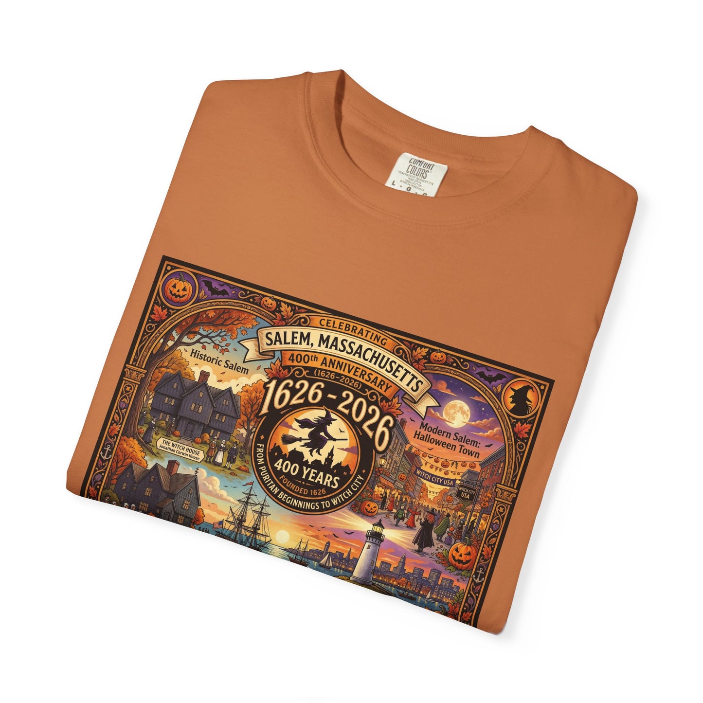 Celebrating Salem 400 Unisex Garment-Dyed T-shirt