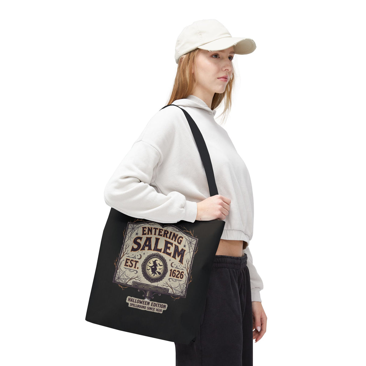 Spooky Entering Salem Tote Bag (AOP)