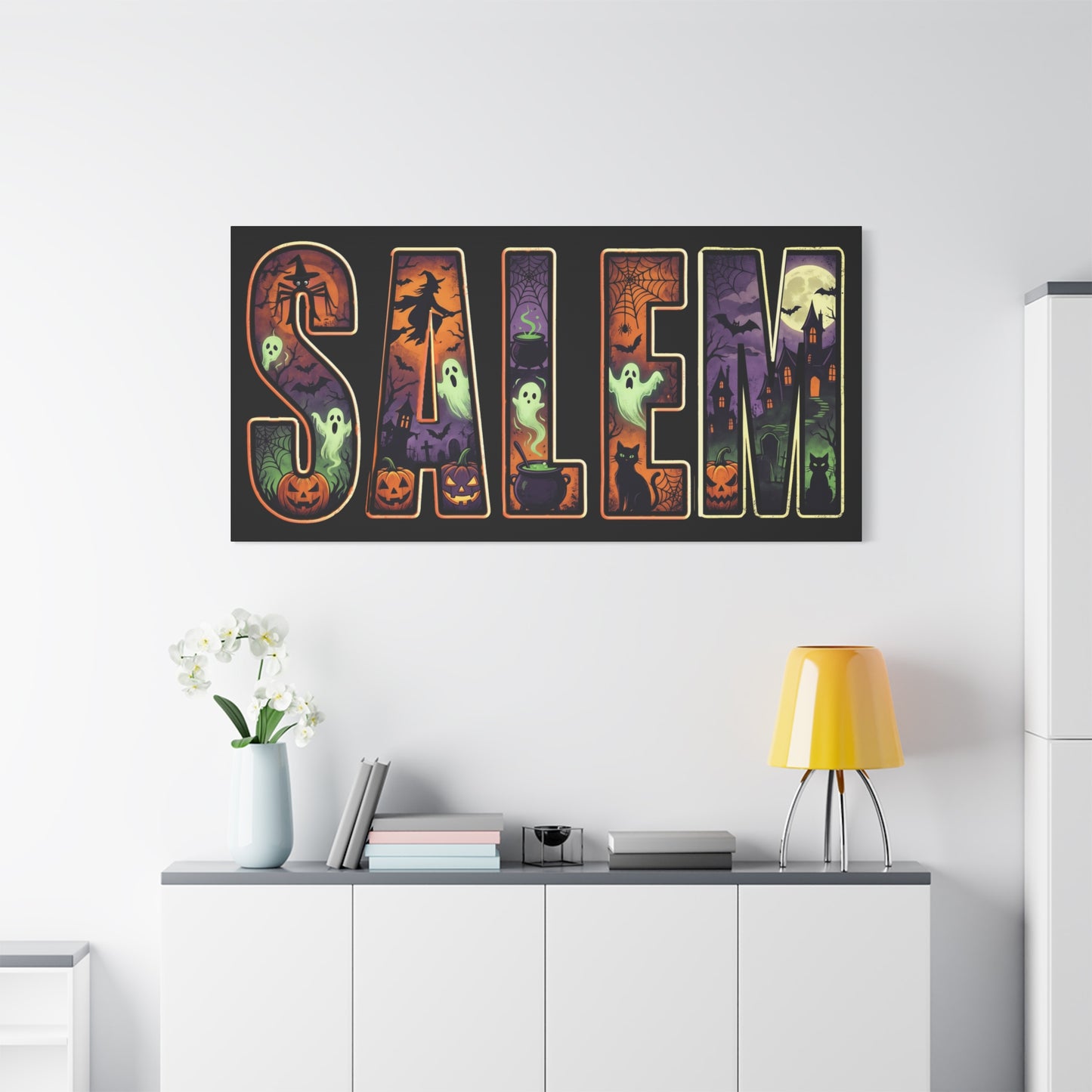 SALEM SPOOKY Matte Canvas, Stretched, 1.25"