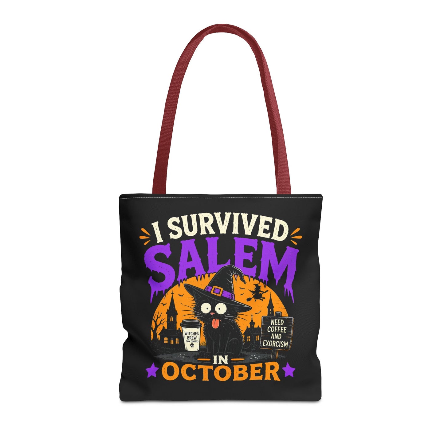 Survived Salem Cat - Tote Bag (AOP)