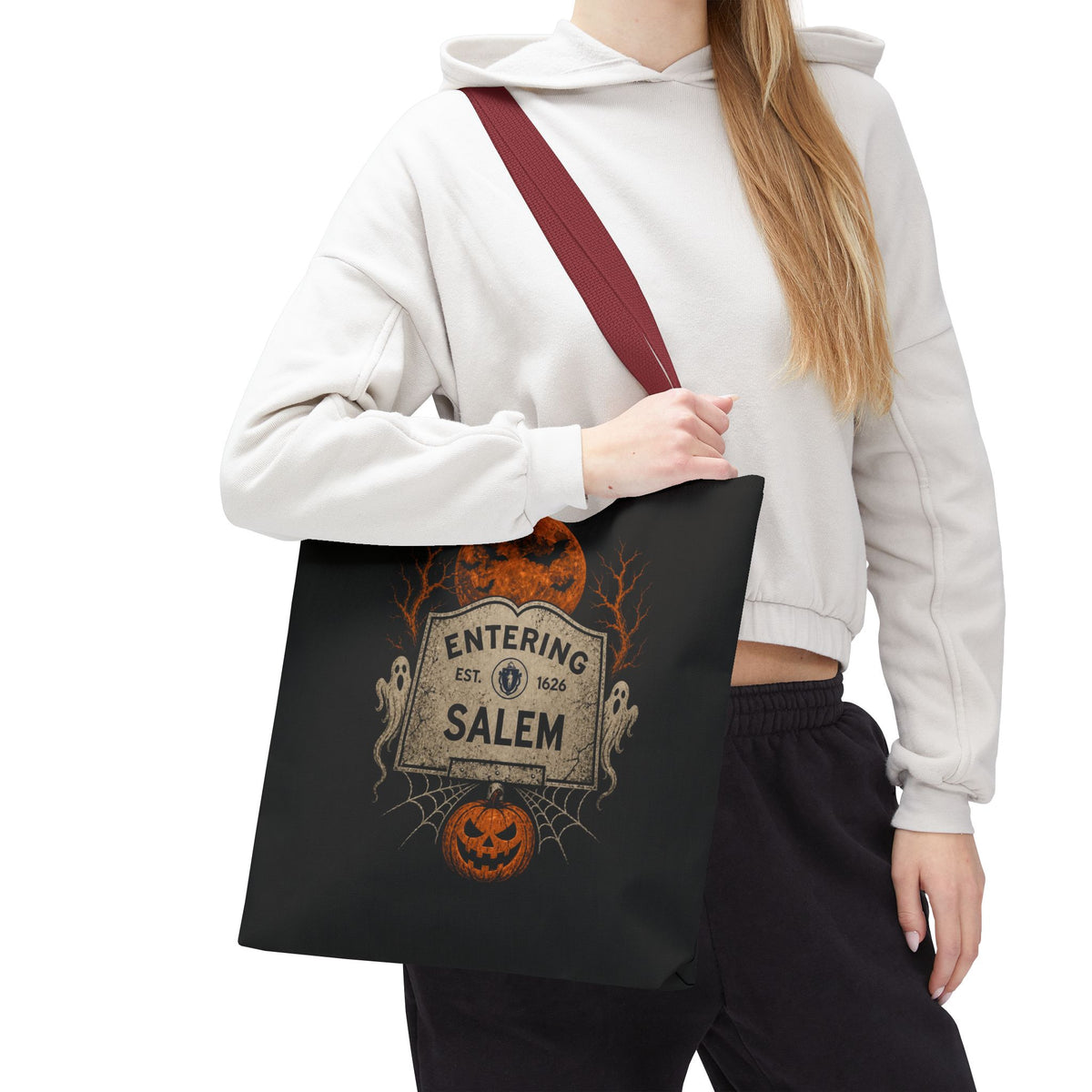 Halloween Entering Salem Tote Bag (AOP)