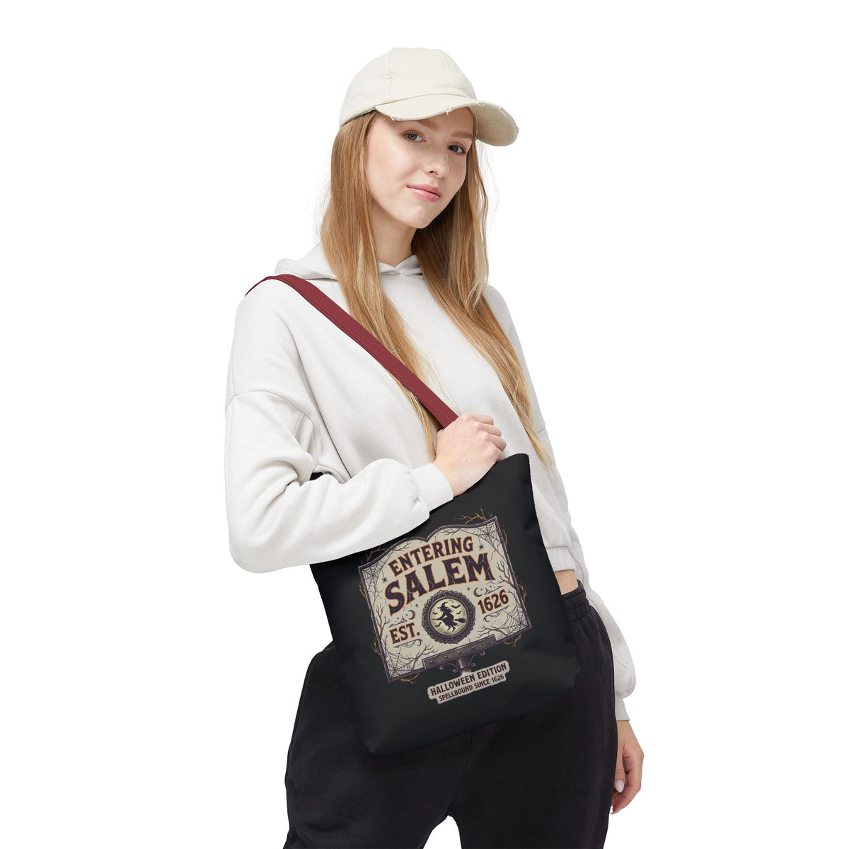 Spooky Entering Salem Tote Bag (AOP)
