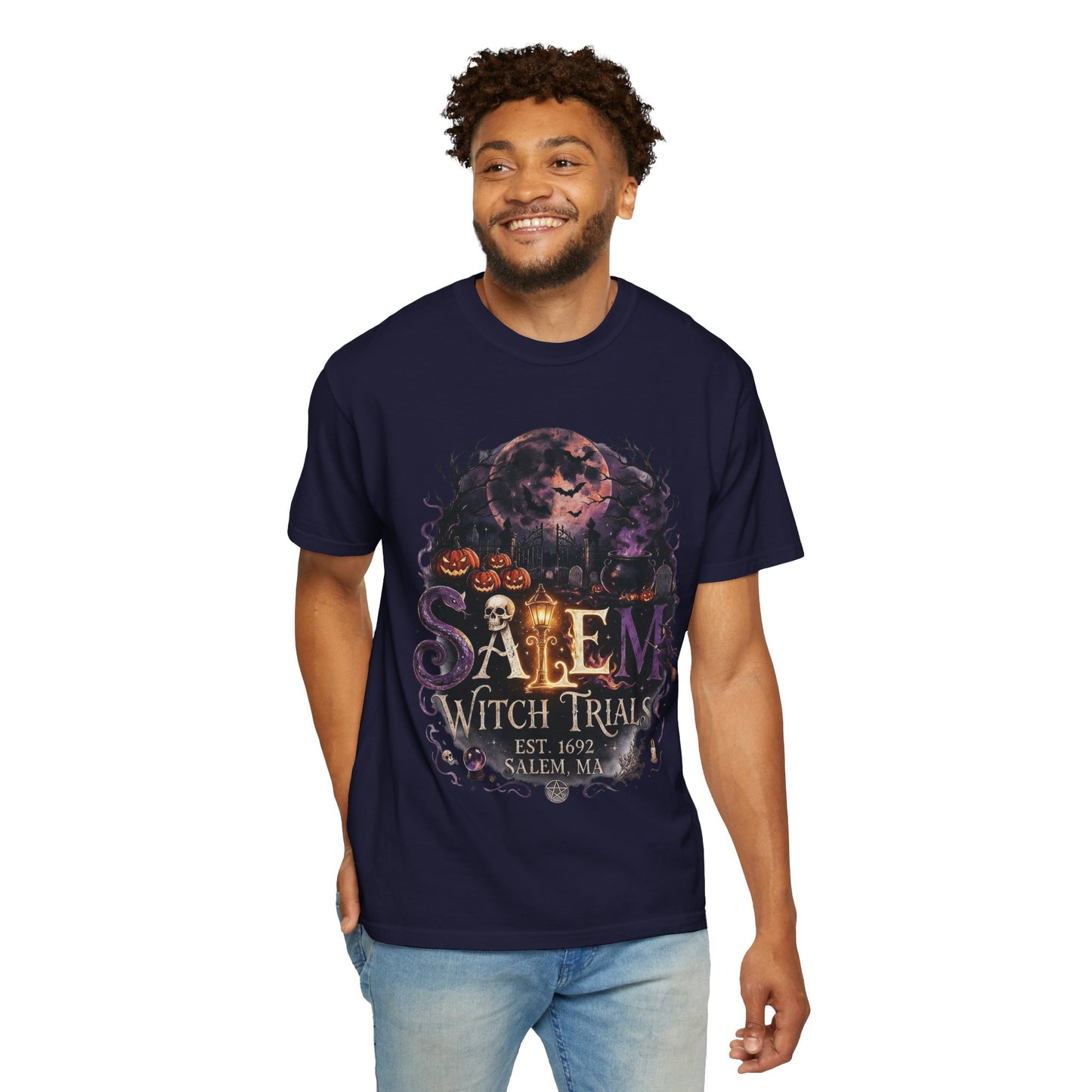 SALEM WITCH TRIALS Unisex Garment-Dyed T-shirt