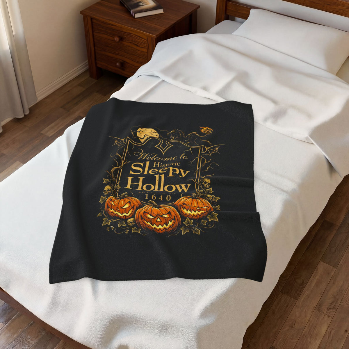SLEEPY HOLLOW Velveteen Plush Blanket