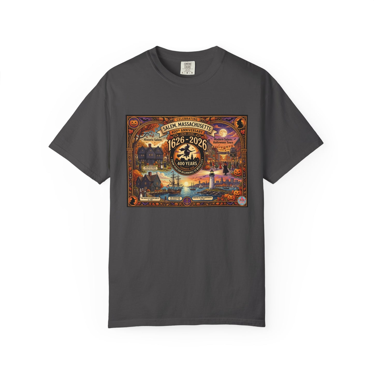 Celebrating Salem 400 Unisex Garment-Dyed T-shirt