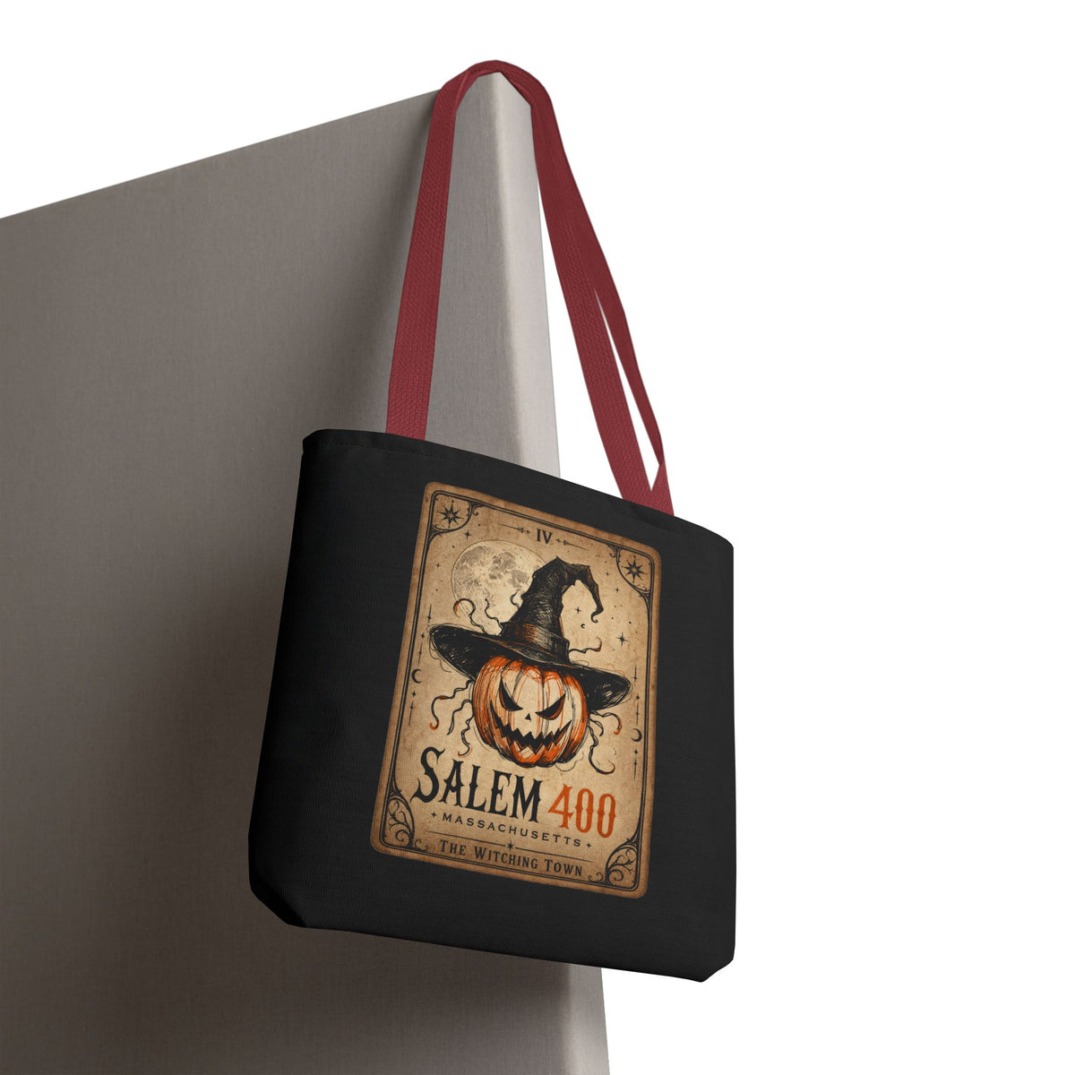 PUNKIN TAROT Tote Bag (AOP) – alternate view | SalemFootsteps