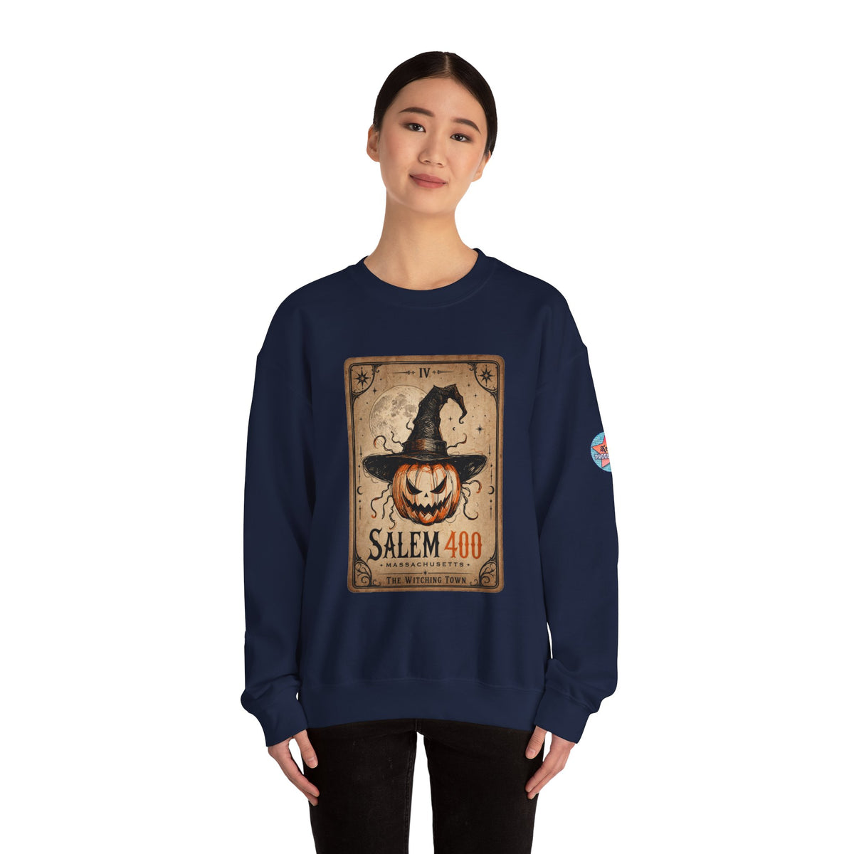 PUNKIN TAROT Unisex Heavy Blend™ Crewneck Sweatshirt – alternate view | SalemFootsteps
