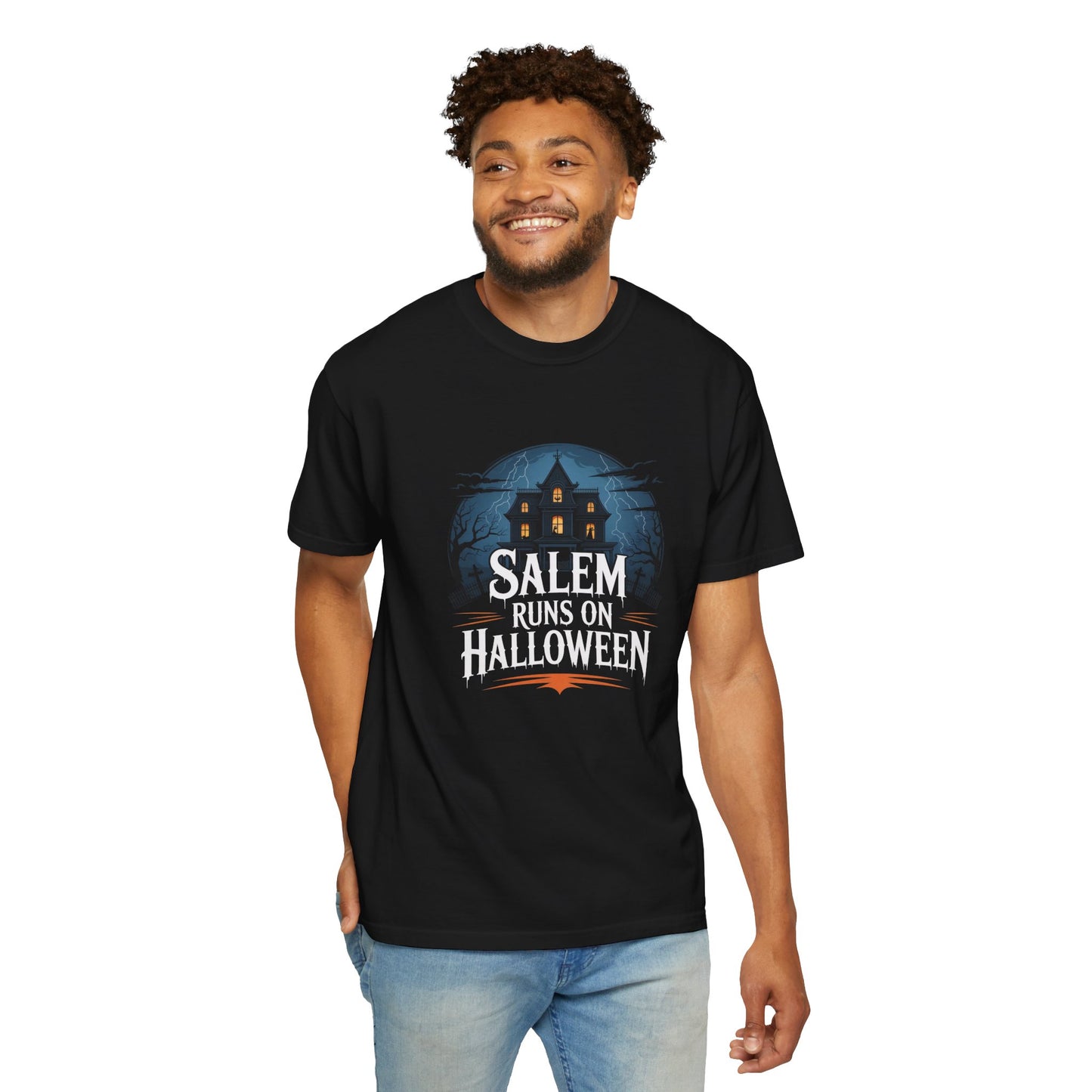 Salem Runs on Halloween Tee (2 Colors)
