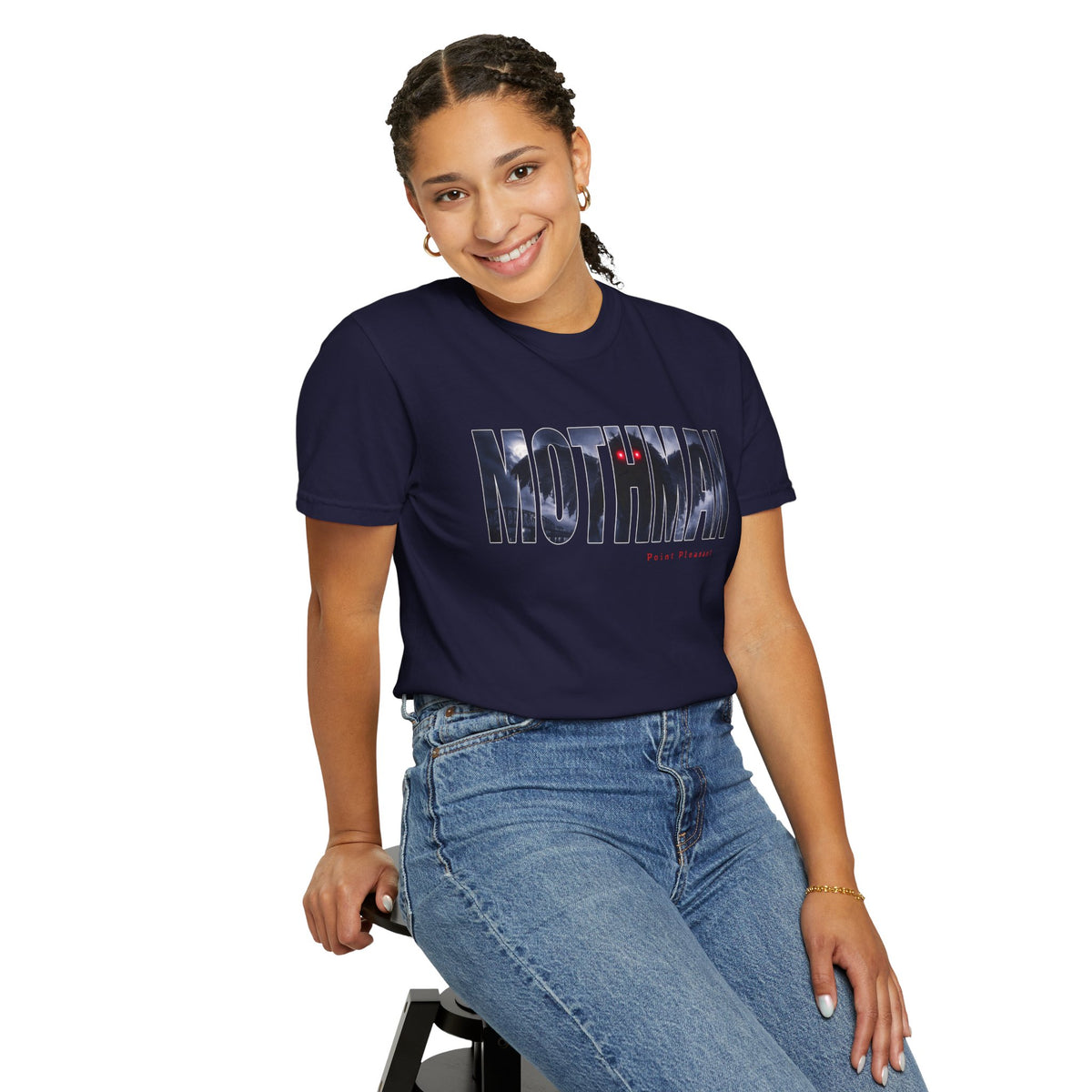 MOTHMAN LURKS Unisex Garment-Dyed T-shirt