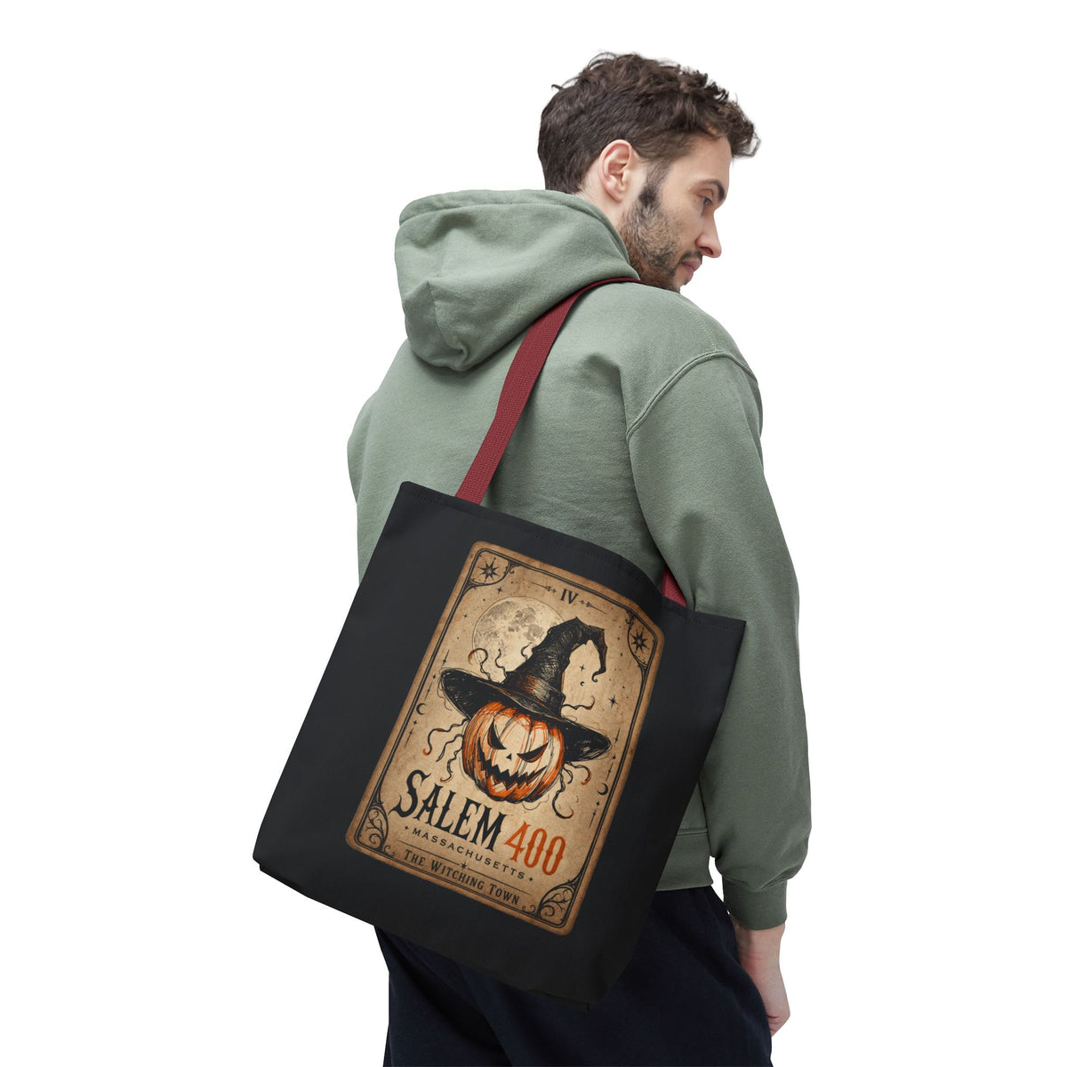 PUNKIN TAROT Tote Bag (AOP) – alternate view | SalemFootsteps