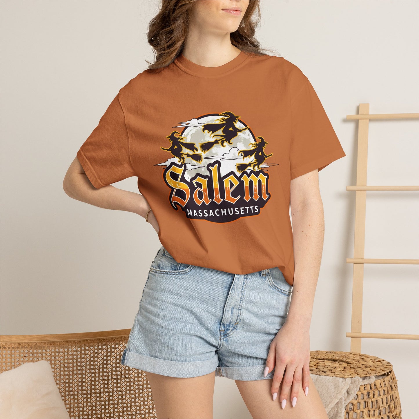 SALEM LOGO Unisex Garment-Dyed T-shirt