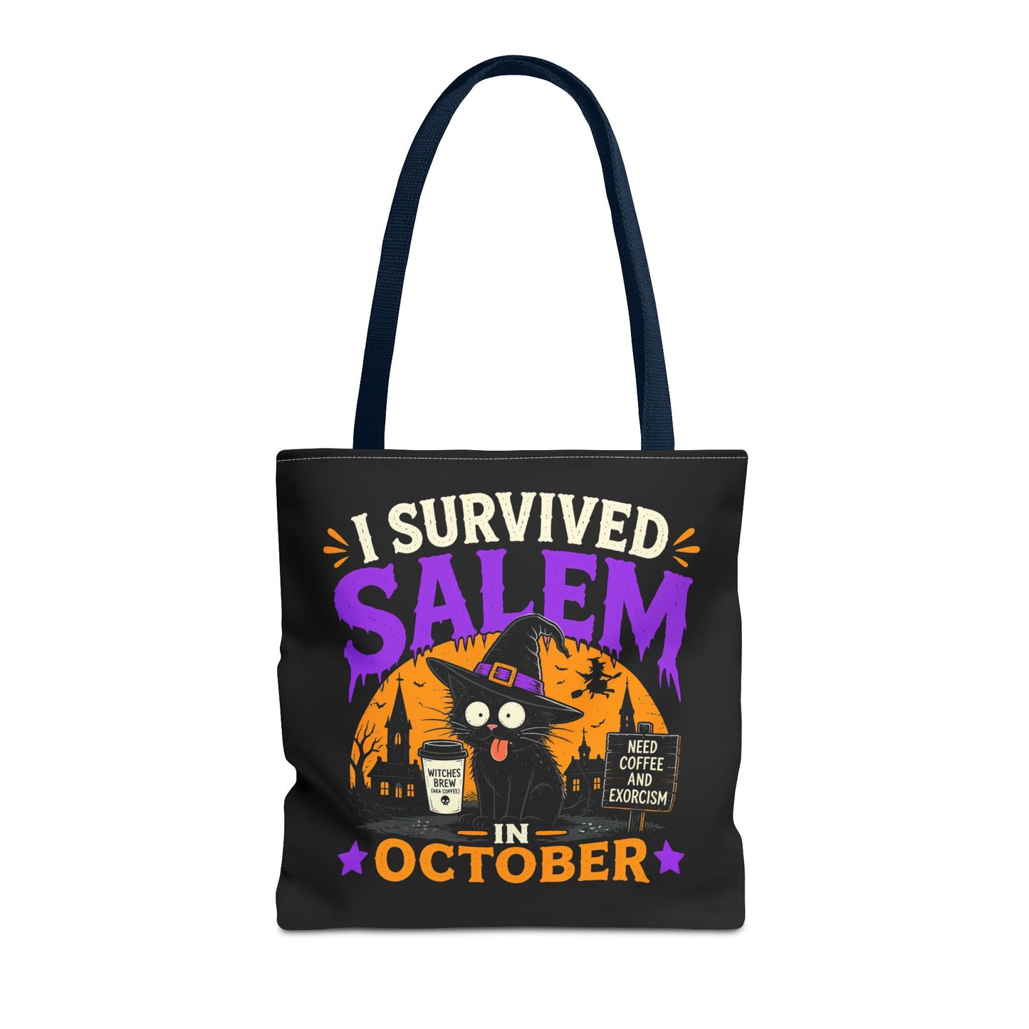 Survived Salem Cat - Tote Bag (AOP)