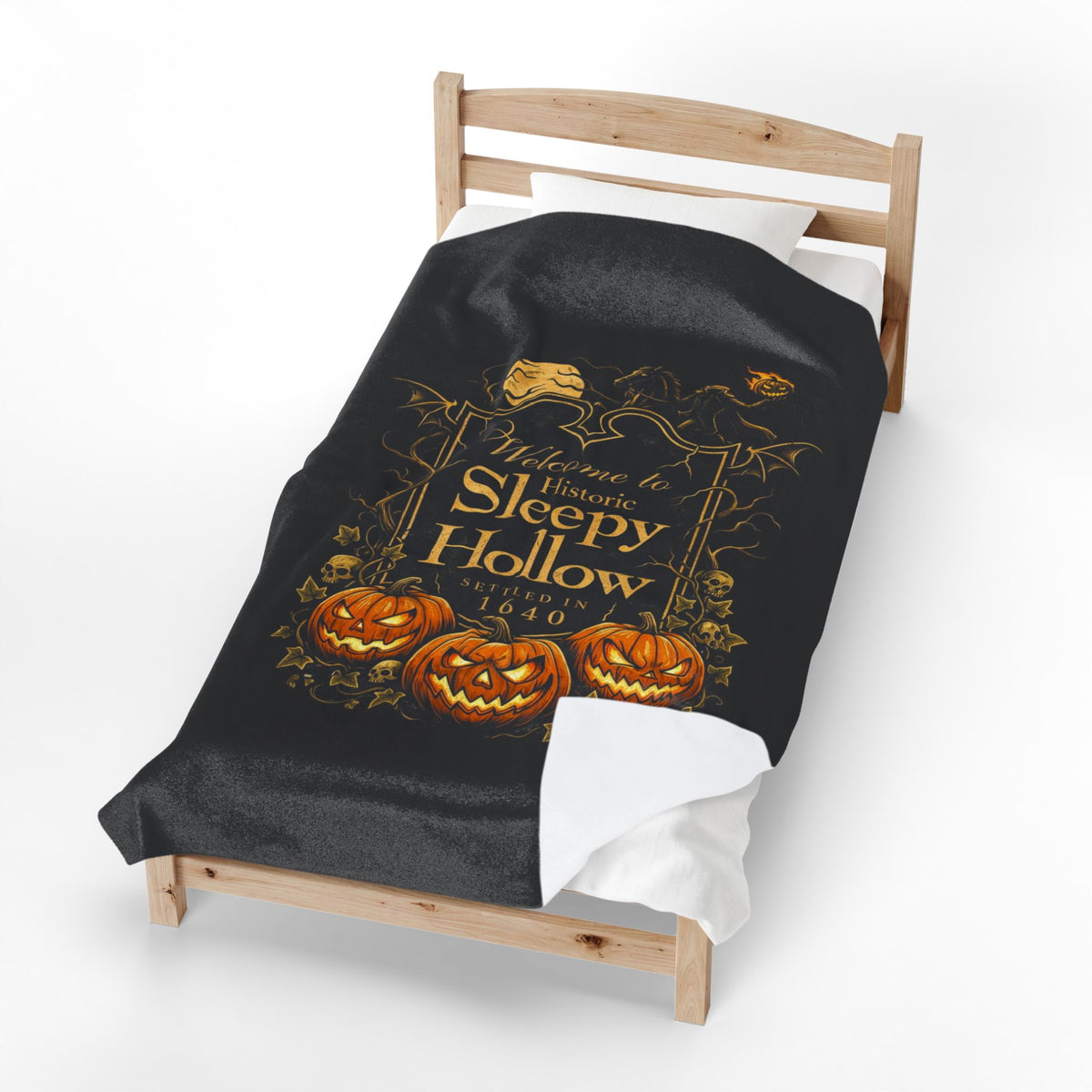 SLEEPY HOLLOW Velveteen Plush Blanket