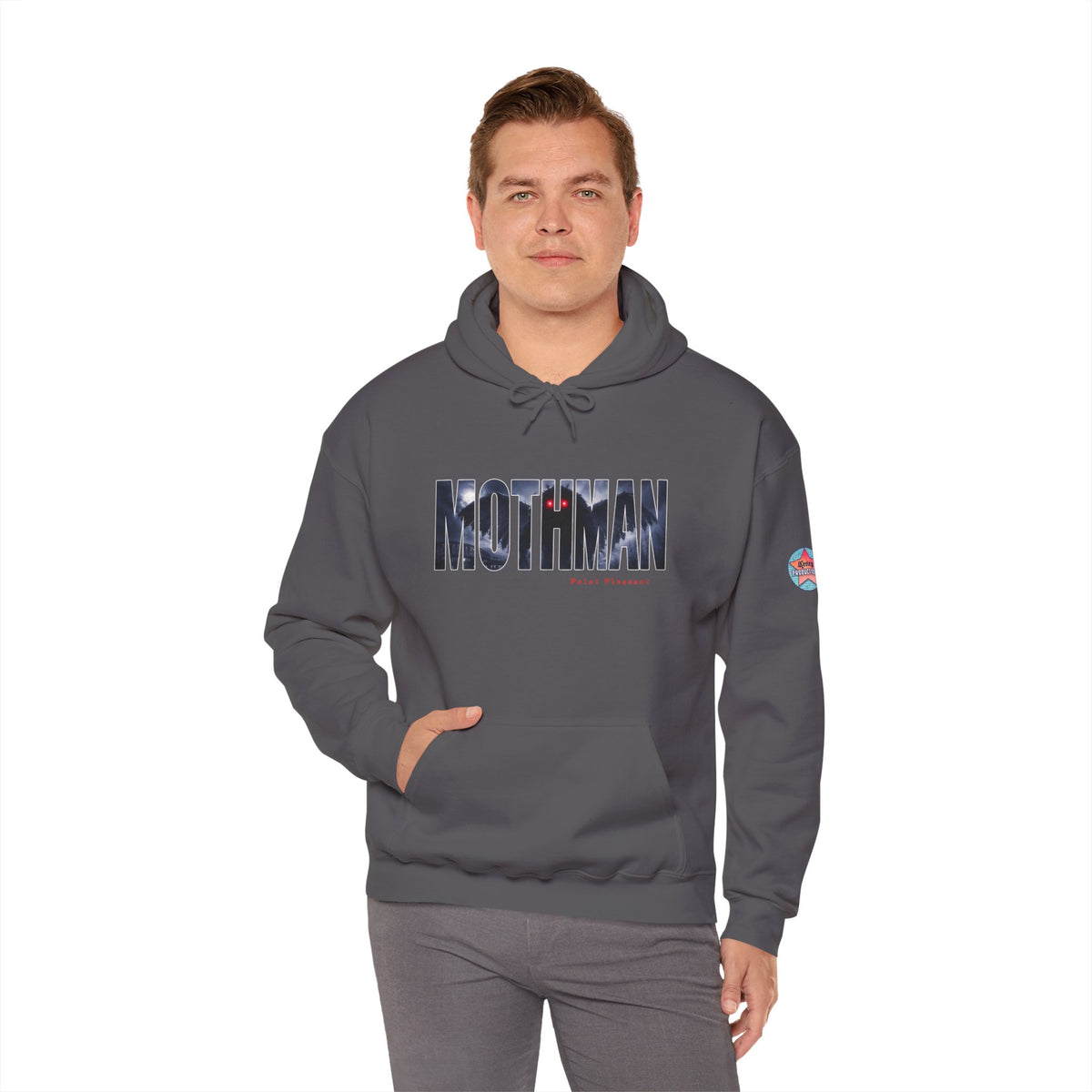 MOTHMAN LURKS Unisex Heavy Blend™ Hooded Sweatshirt