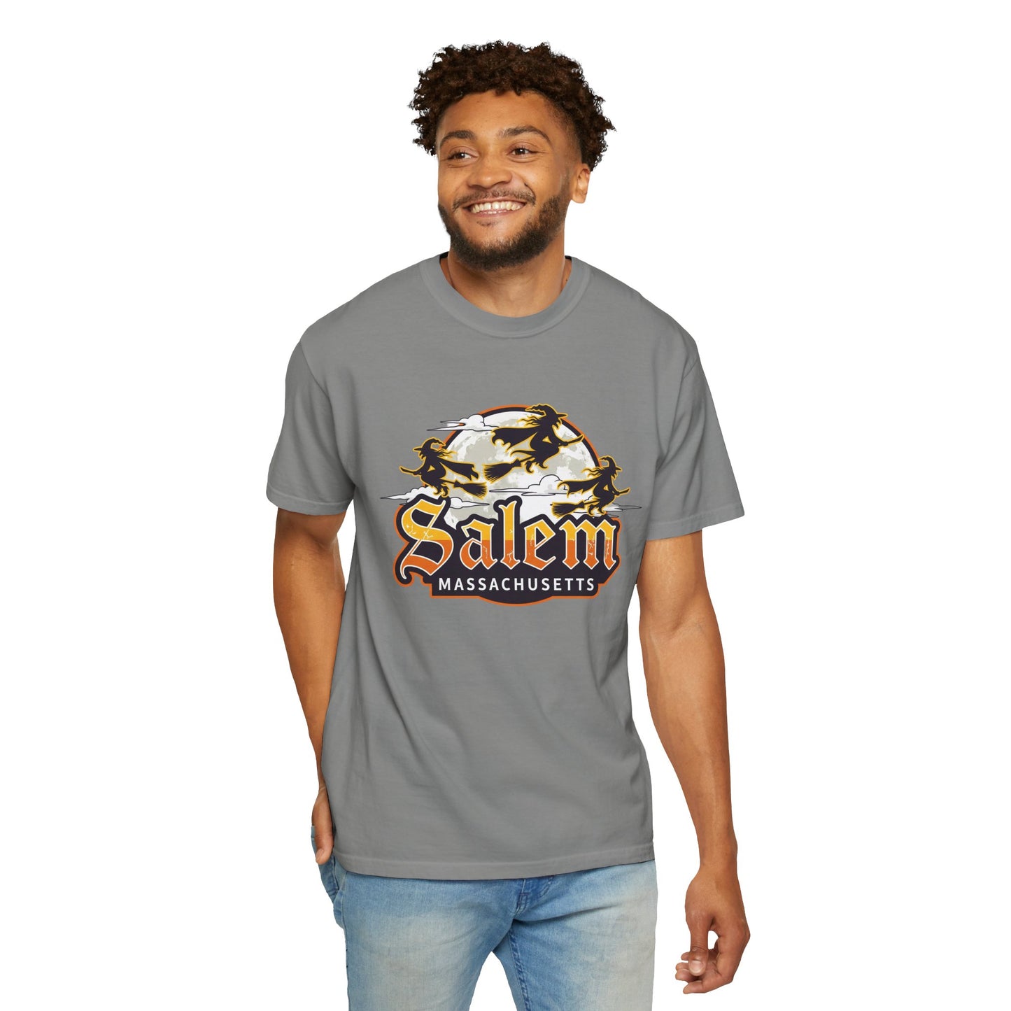 SALEM LOGO Unisex Garment-Dyed T-shirt