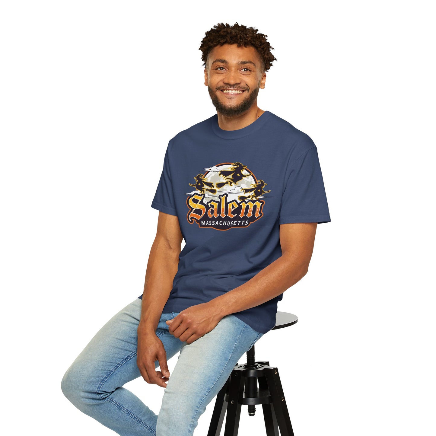 SALEM LOGO Unisex Garment-Dyed T-shirt